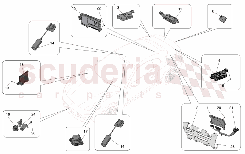 IT SYSTEM of Maserati Maserati GranCabrio M189 FOLGORE  AUTOMATIC 4WD BEV 560 kW