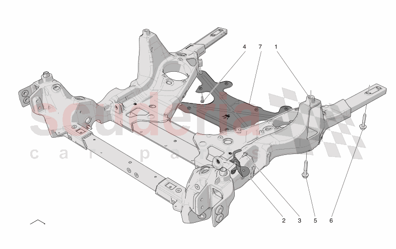 FRONT UNDERCHASSIS of Maserati Maserati GranTurismo M189 MODENA  AUTOMATIC 4WD 3.0 BT V6 490 HP