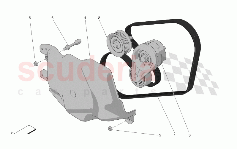 AUXILIARY DEVICE BELTS of Maserati Maserati Grecale Modena Automatic 2.0 T4 4WD 330HP MHEV