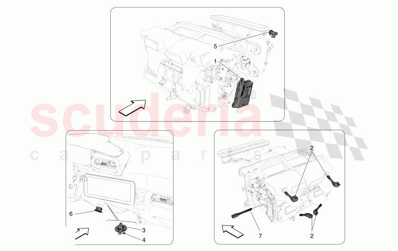 A/C UNIT: ELECTRONIC CONTROL of Maserati Maserati MC20 Leggenda Automatic 3.0 BT V6 2WD 630HP
