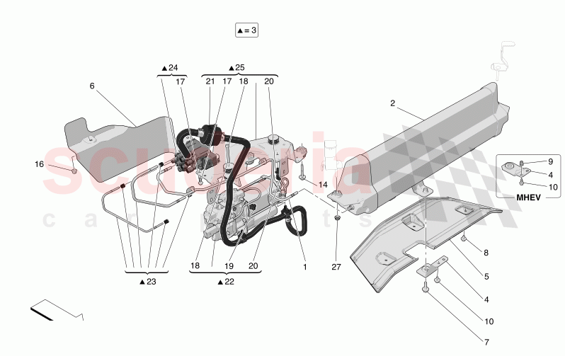 AIR SUSPENSION SYSTEM of Maserati Maserati Grecale Trofeo Automatic 3.0 BT V6 530HP
