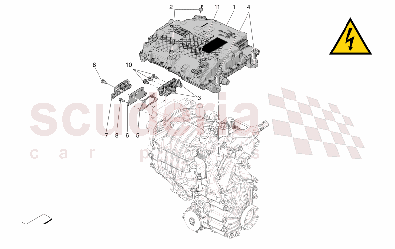FRONT ELECTRIC AXLE - INVERTER of Maserati Maserati GranTurismo M189 FOLGORE  AUTOMATIC 4WD BEV 560 kW