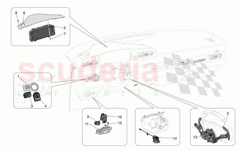 DASHBOARD DEVICES of Maserati Maserati MC20 Notte Automatic 3.0 BT V6 2WD 630HP