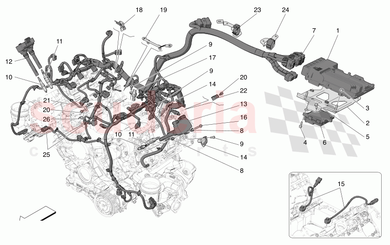 ELECTRONIC CONTROL: INJECTION AND ENGINE TIMING CONTROL of Maserati Maserati MC20 Leggenda Automatic 3.0 BT V6 2WD 630HP