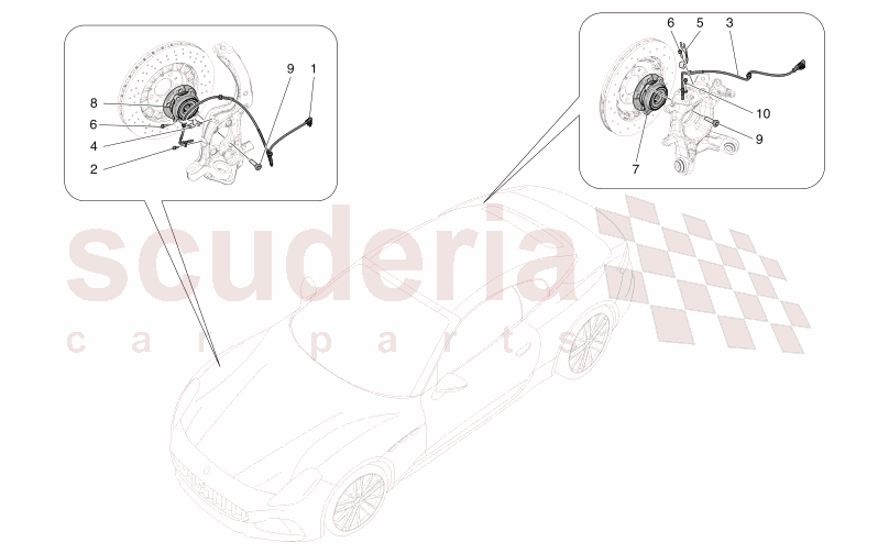 BRAKING CONTROL SYSTEMS of Maserati Maserati GranCabrio M189    AUTOMATIC 4WD 3.0 BT V6 490 HP