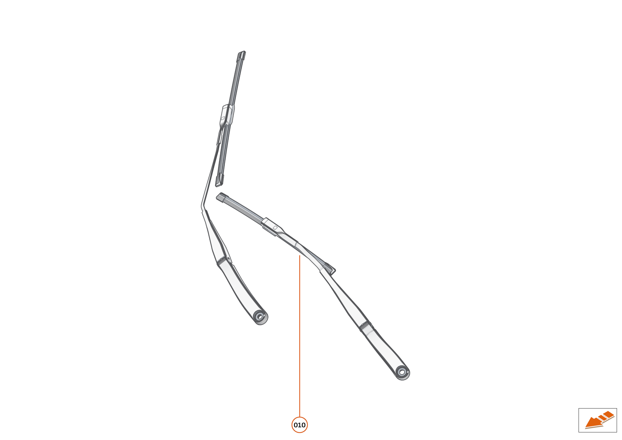 13 - WIPERS AND WASHER SYSTEM - 13.2 - WINDSCREEN WIPER LINKAGE of McLaren McLaren Ultimate Series McLaren Elva