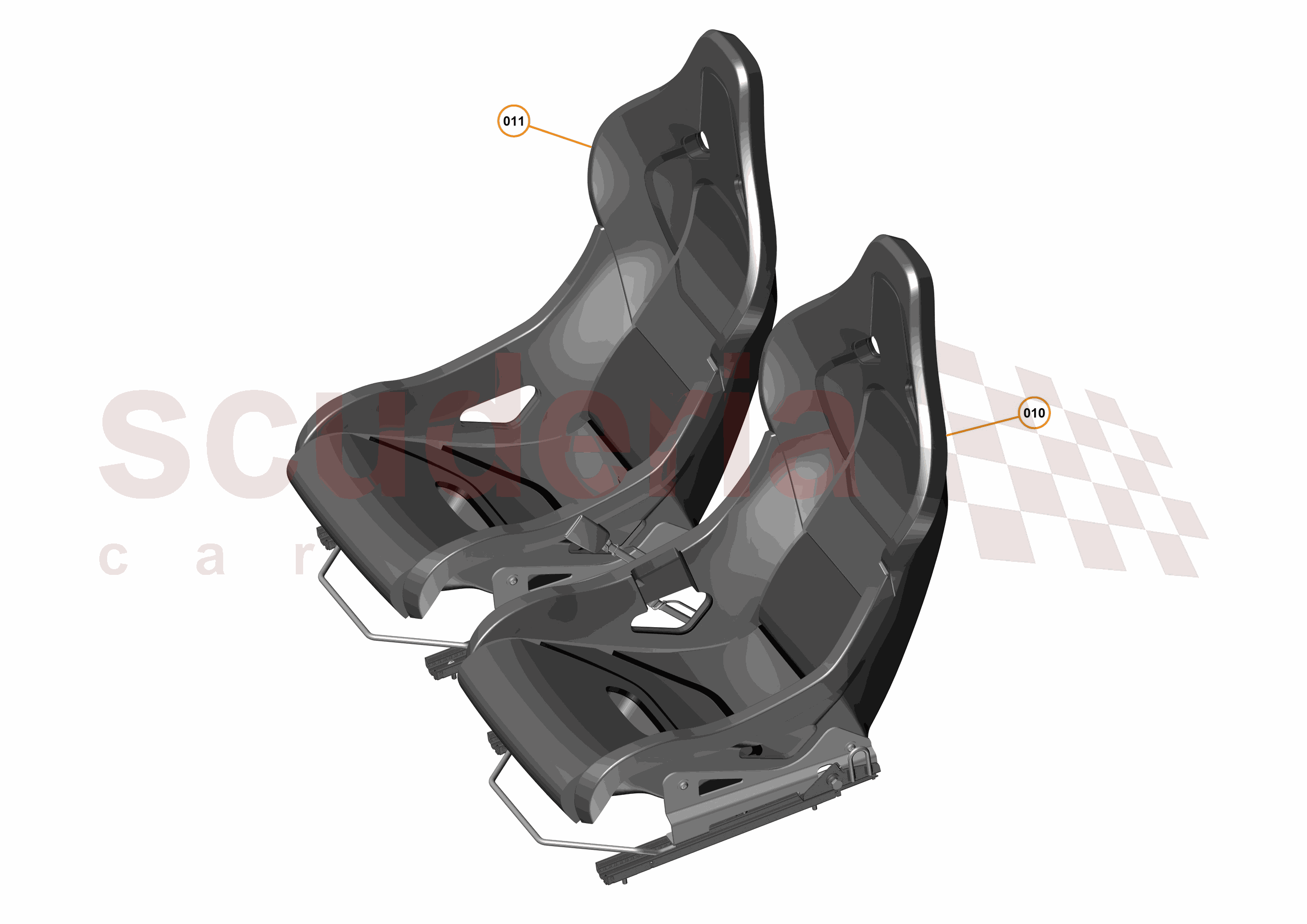 47 - INTERIOR SYSTEMS - 47.17 - SEAT ASSEMBLY - SPORTS - LHD of McLaren McLaren McLaren 570GT