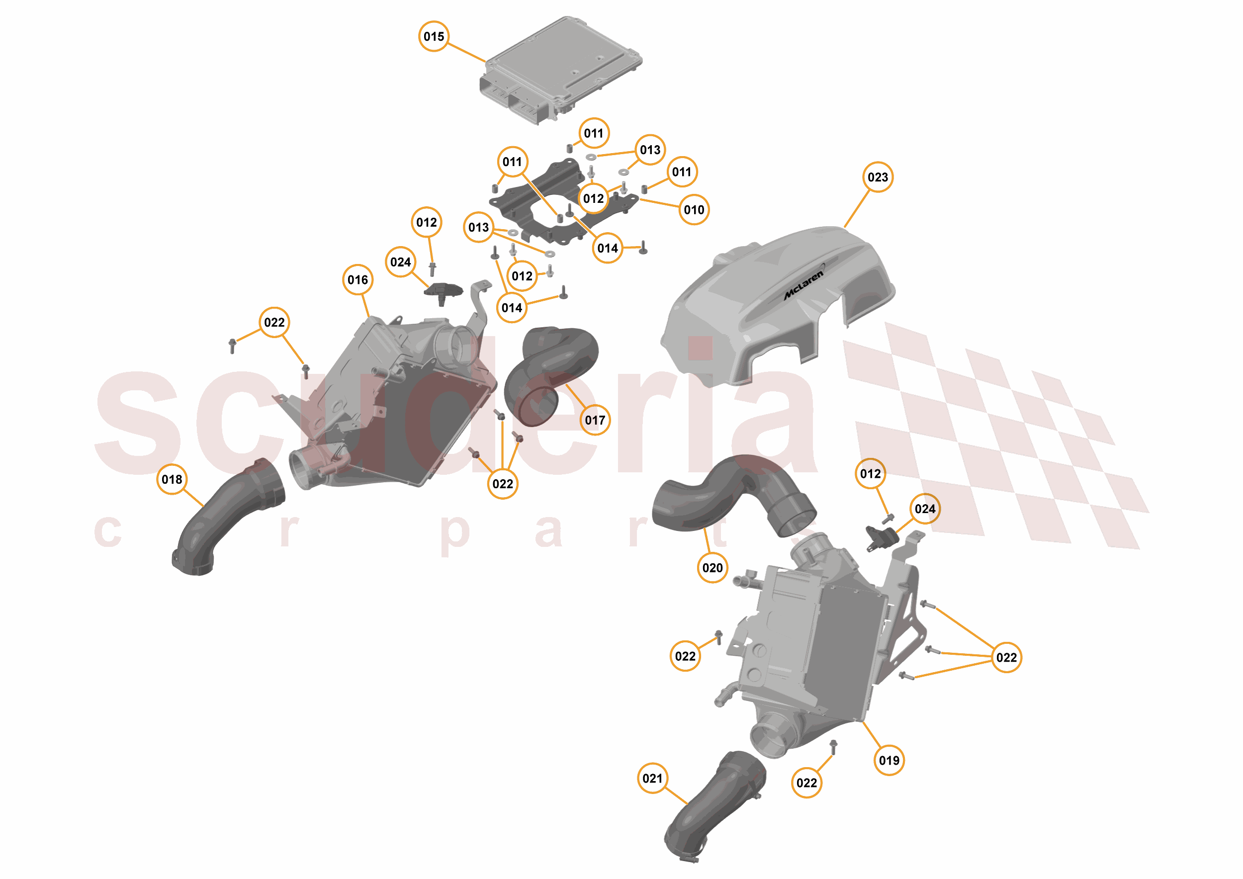 16 - F1 - POWER UNIT - 16.16 - 01 - POWER UNIT - WCAC SYSTEM + ECM of McLaren McLaren McLaren 675LT Coupe