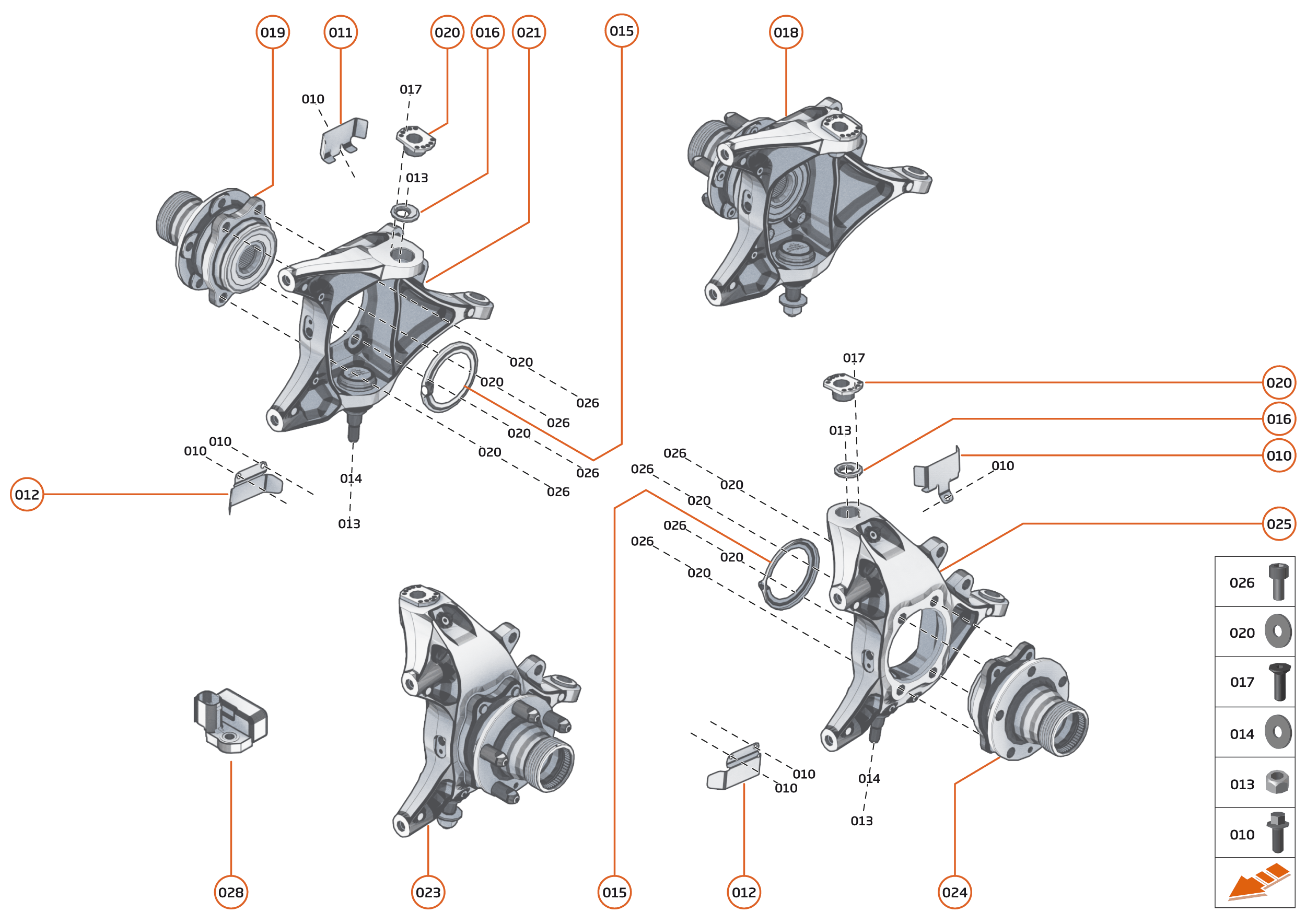 17 - SUSPENSION - 17.5 - UPRIGHTS REAR of McLaren McLaren Ultimate Series McLaren Senna