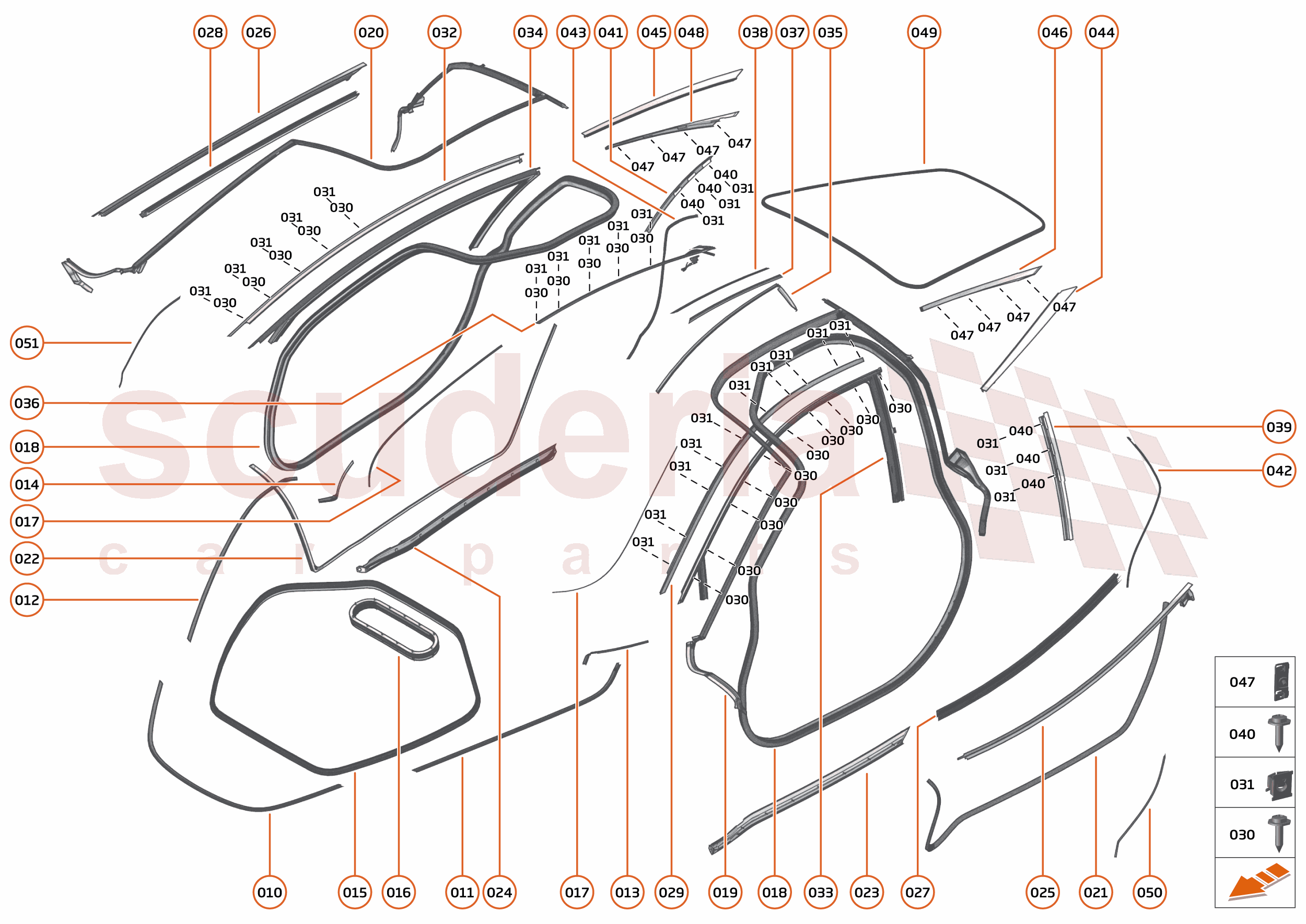 7 - CLOSURES - 7.11 - CLOSURES SEALS of McLaren McLaren McLaren 750S Coupe