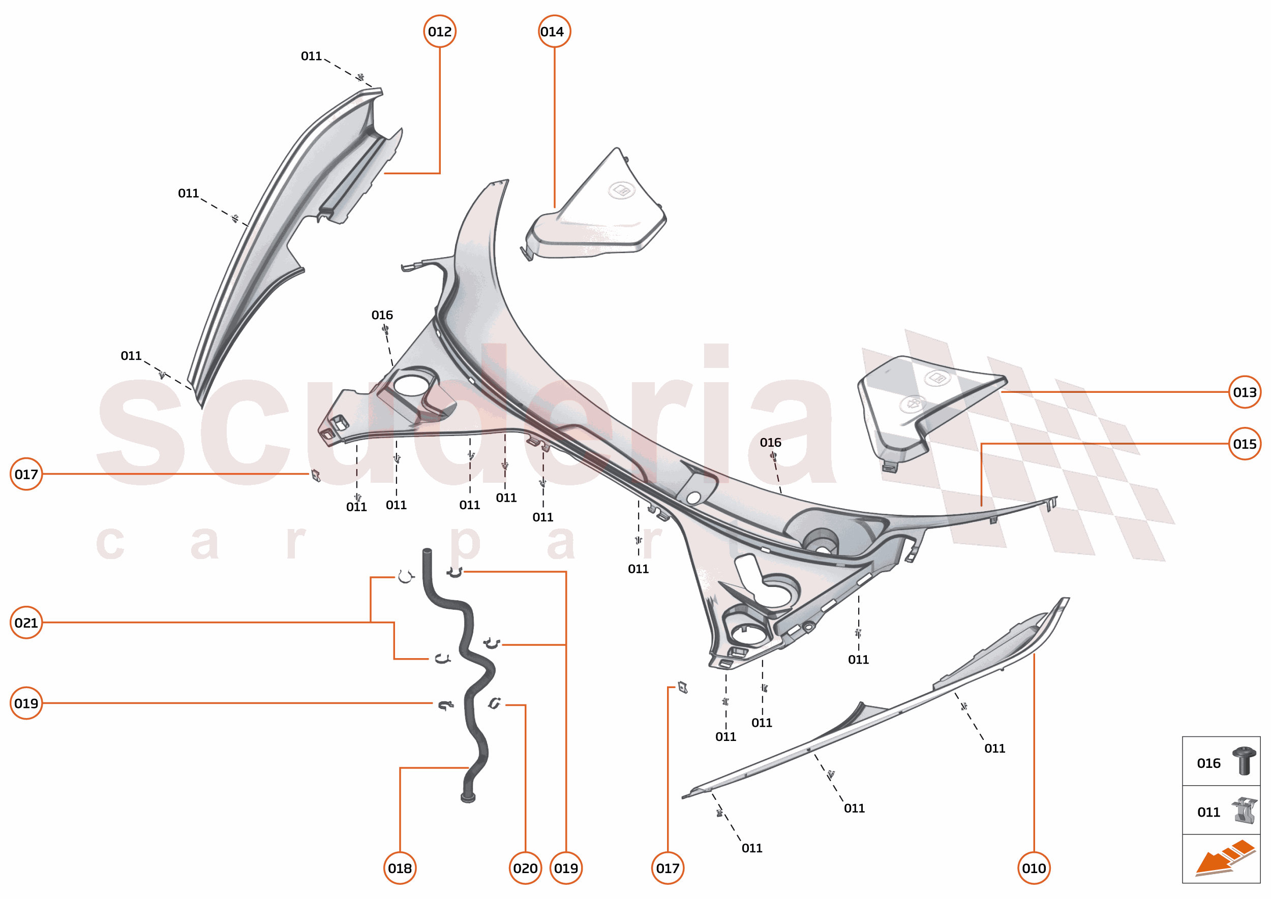 11 - EXTERIOR ORNAMENTATION - 11.2 - FRONT TRIM of McLaren McLaren McLaren 765LT Spider
