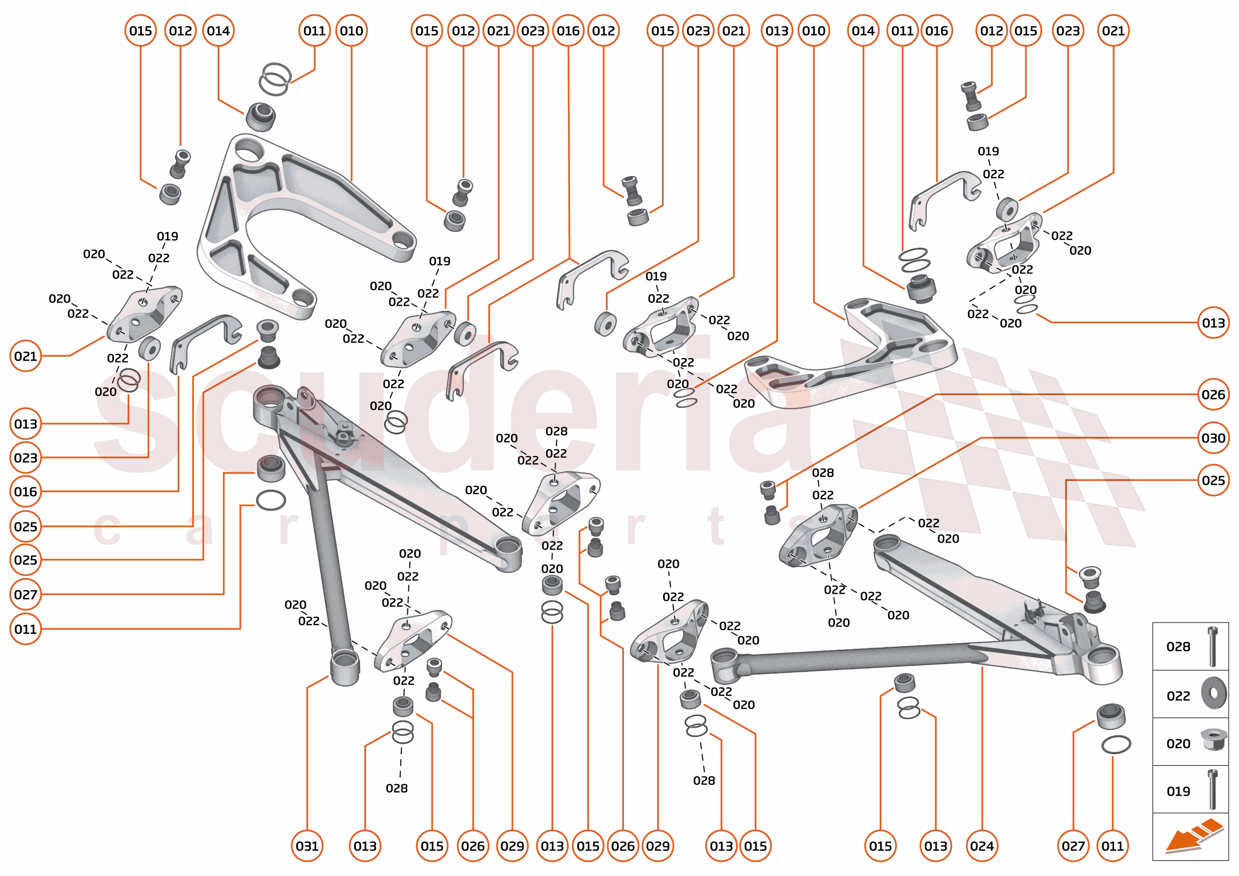 17 - SUSPENSION - 17.3 - TRANSVERSE LINKS FRONT of McLaren McLaren Ultimate Series McLaren Senna GTR