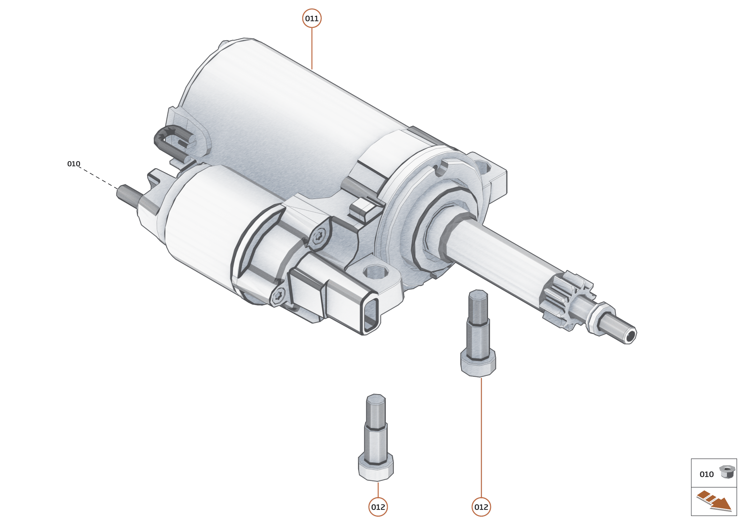 25 - ENGINE ANCILLIARIES - 25.1 - STARTER MOTOR of McLaren McLaren Ultimate Series McLaren Senna