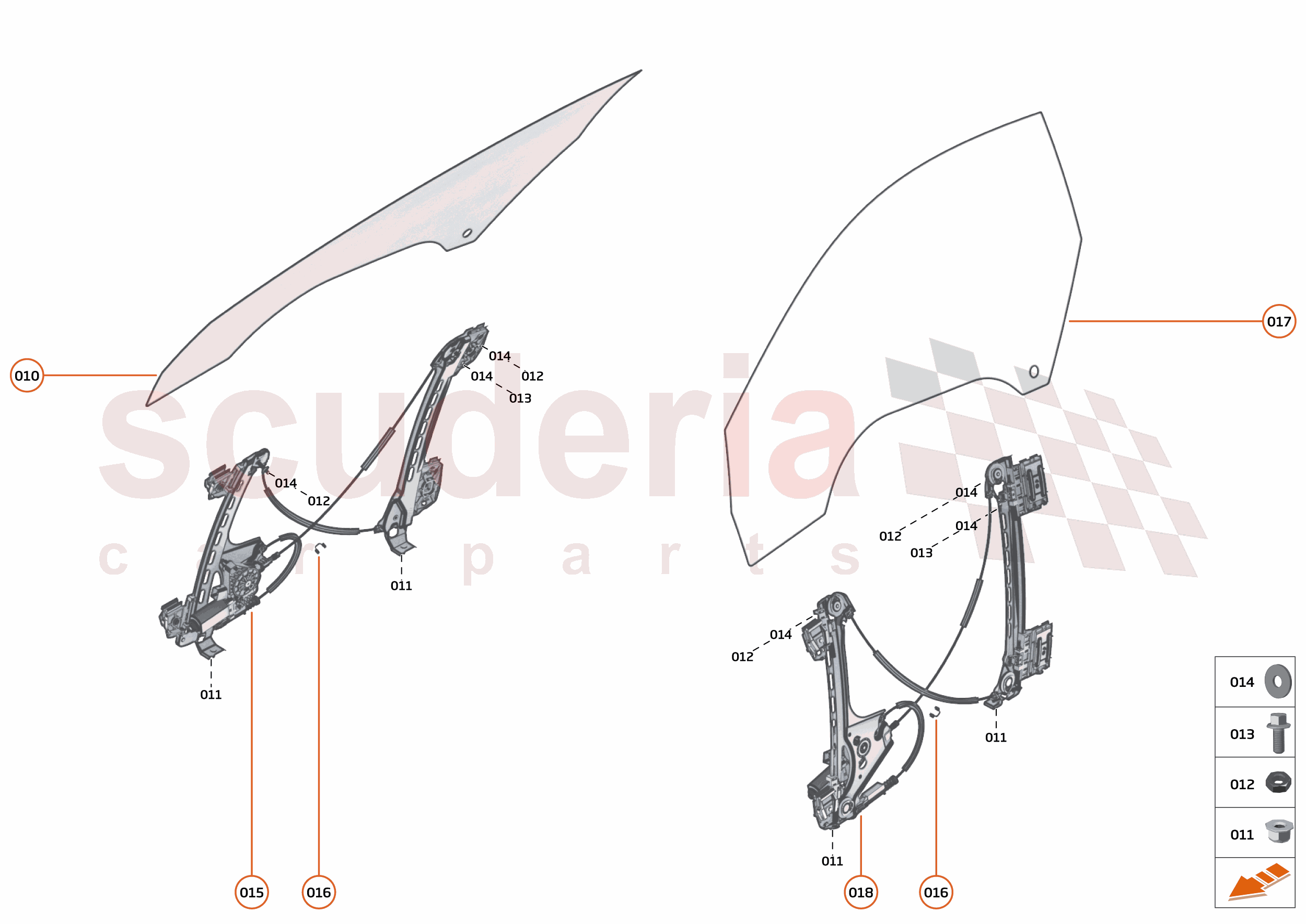 9 - GLAZING CLOSURE - 9.2 - DOOR GLAZING - DYNAMIC of McLaren McLaren McLaren GT