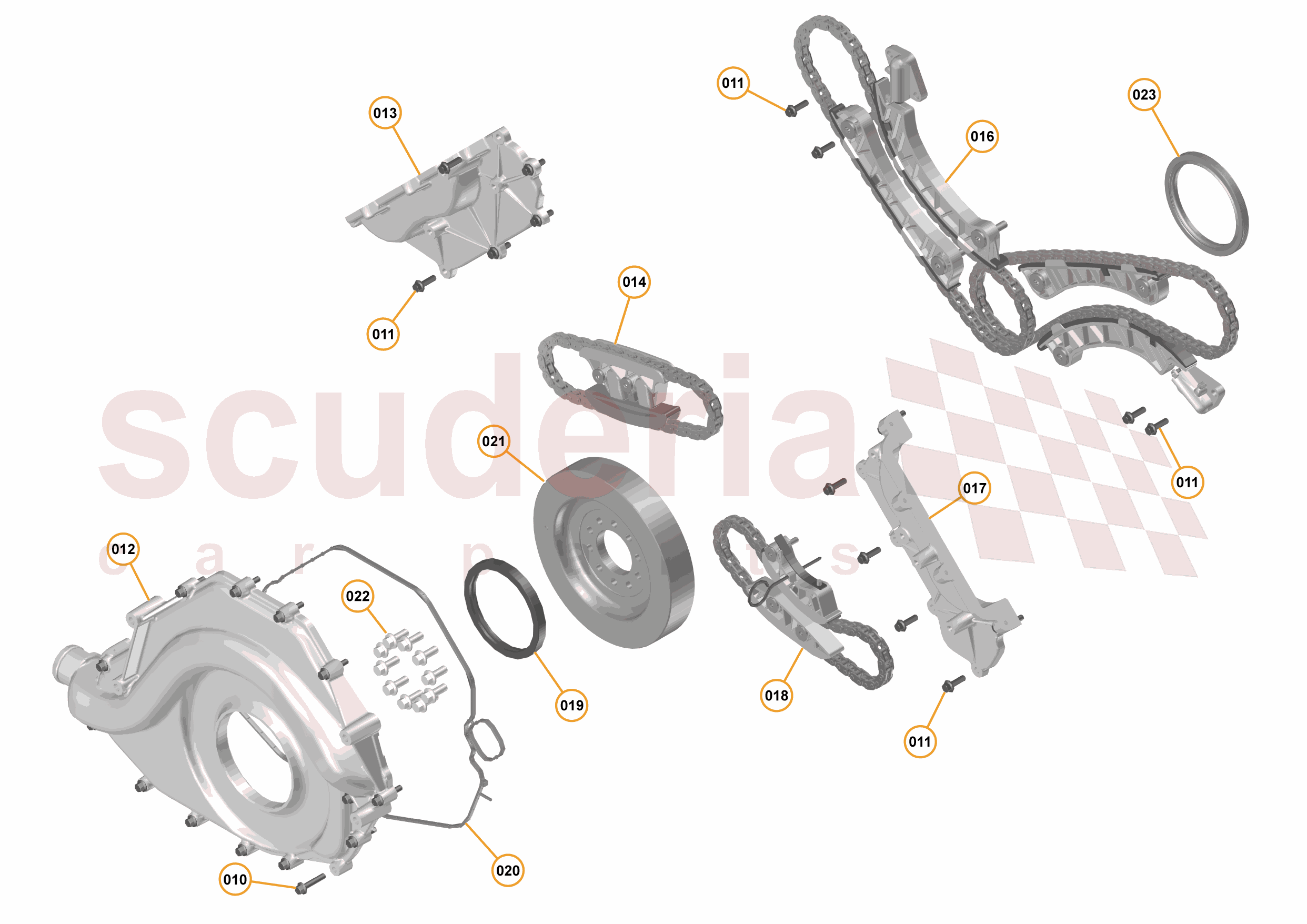 33 - ENGINE - 33.5 - FRONT COVER, TIMING GEAR & CRANKSHAFT DAMPER of McLaren McLaren McLaren 570S Spider