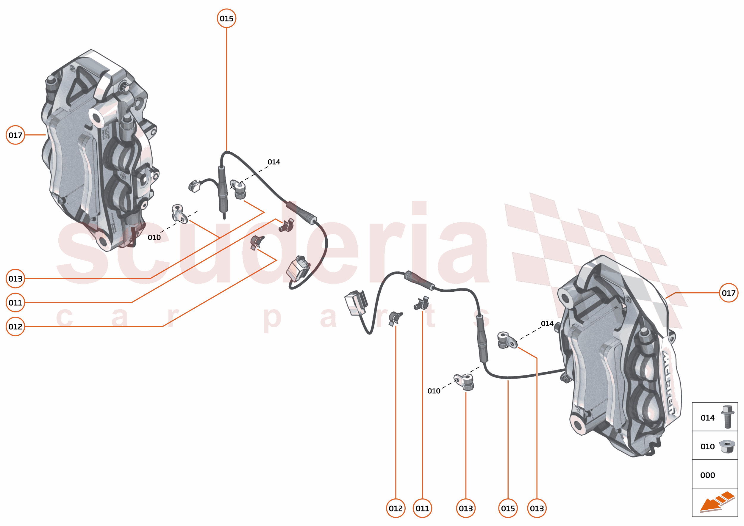 21 - BRAKES - FRONT - 21.2 - BRAKE CALIPERS FRONT of McLaren McLaren McLaren 620R