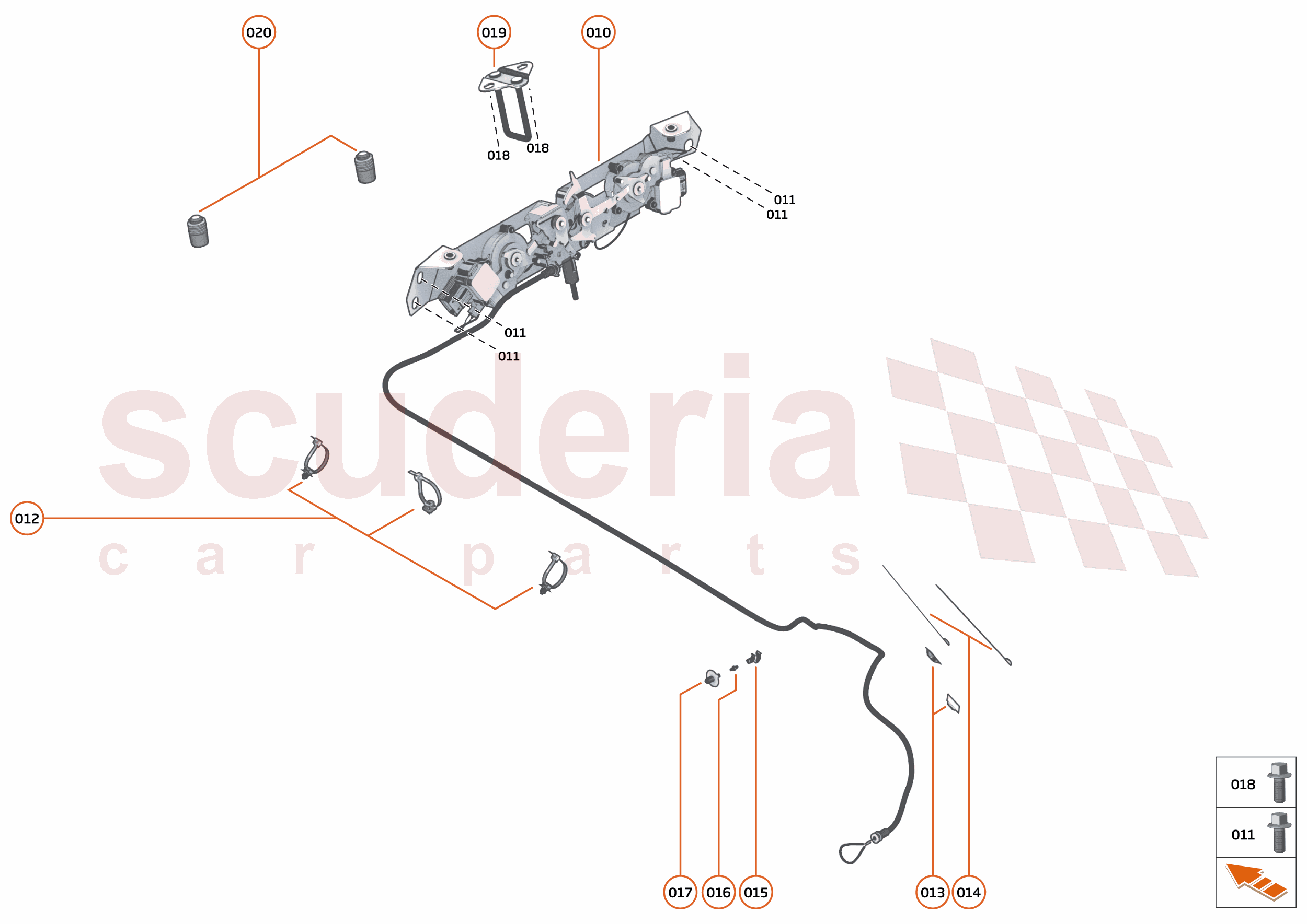 12 - EXTERIOR ORNAMENTATION - 11.1 - BONNET LATCH of McLaren McLaren McLaren Artura