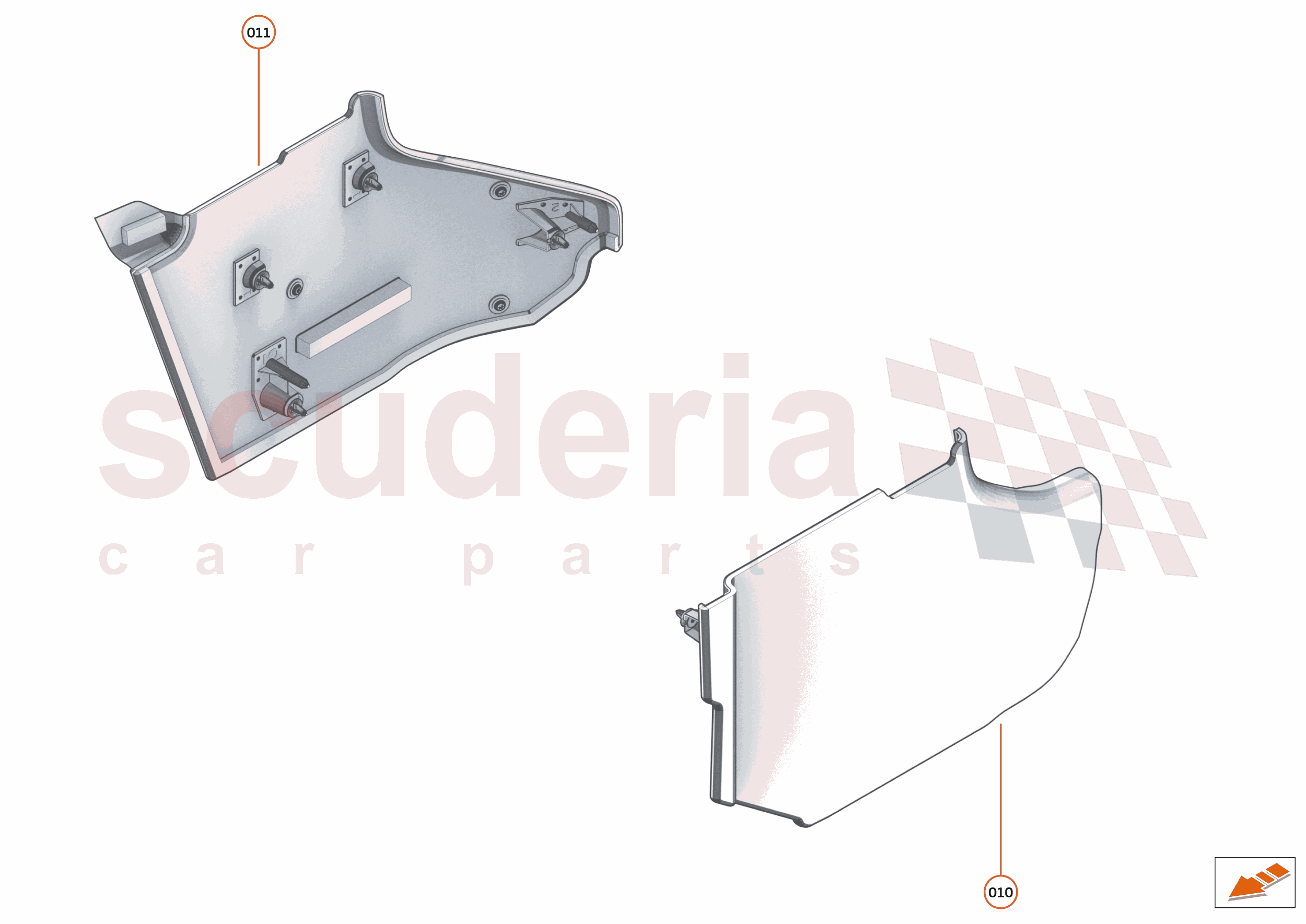 48 - INTERIOR SYSTEMS - 48.15 - LOWER & REAR TRIM - HVAC SHROUDS of McLaren McLaren McLaren 600LT Spider