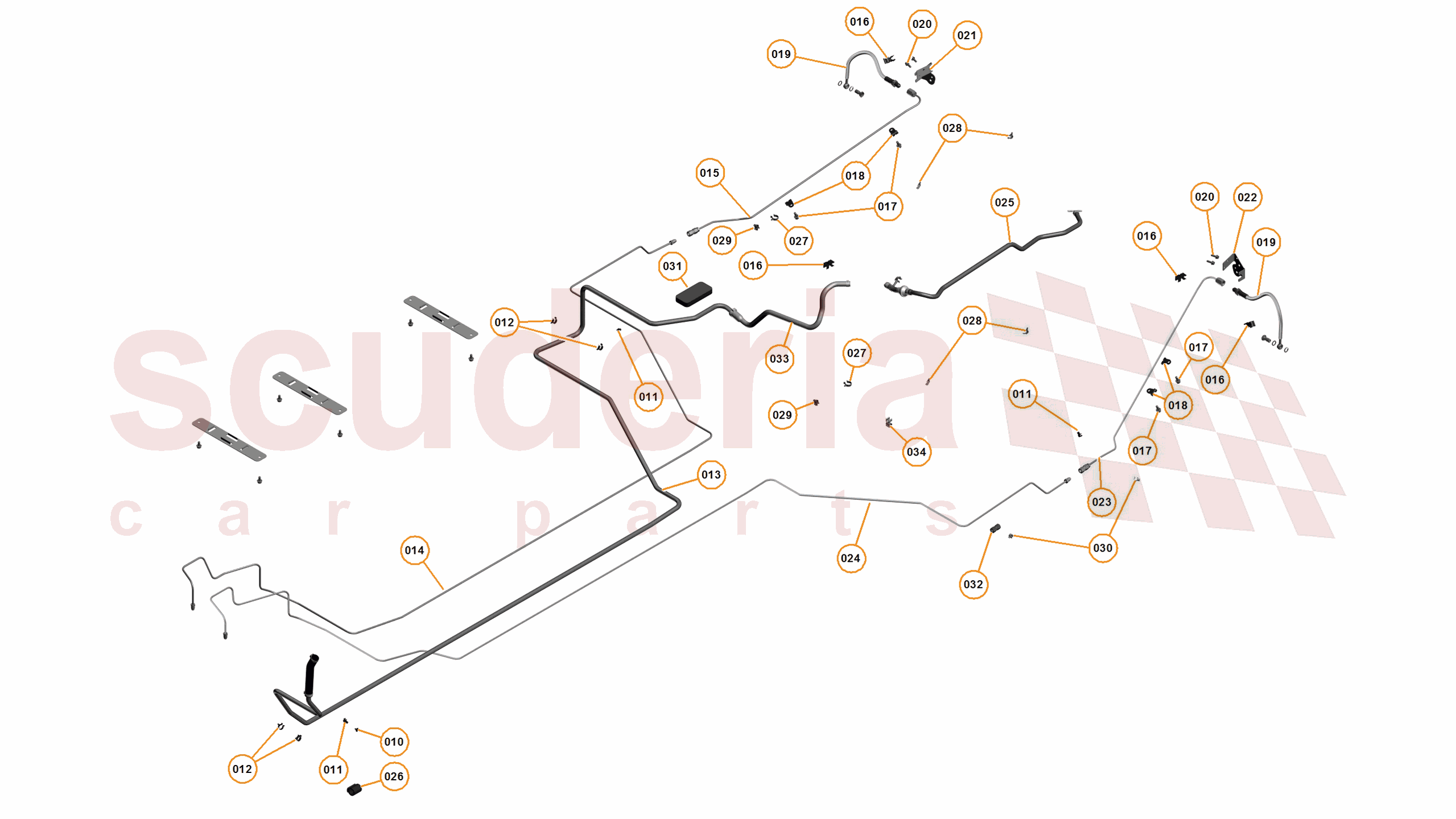 9 - C1 - BRAKE SYSTEM - 9.4 - 05 - REAR BRAKE PIPES of McLaren McLaren McLaren 650S Spider