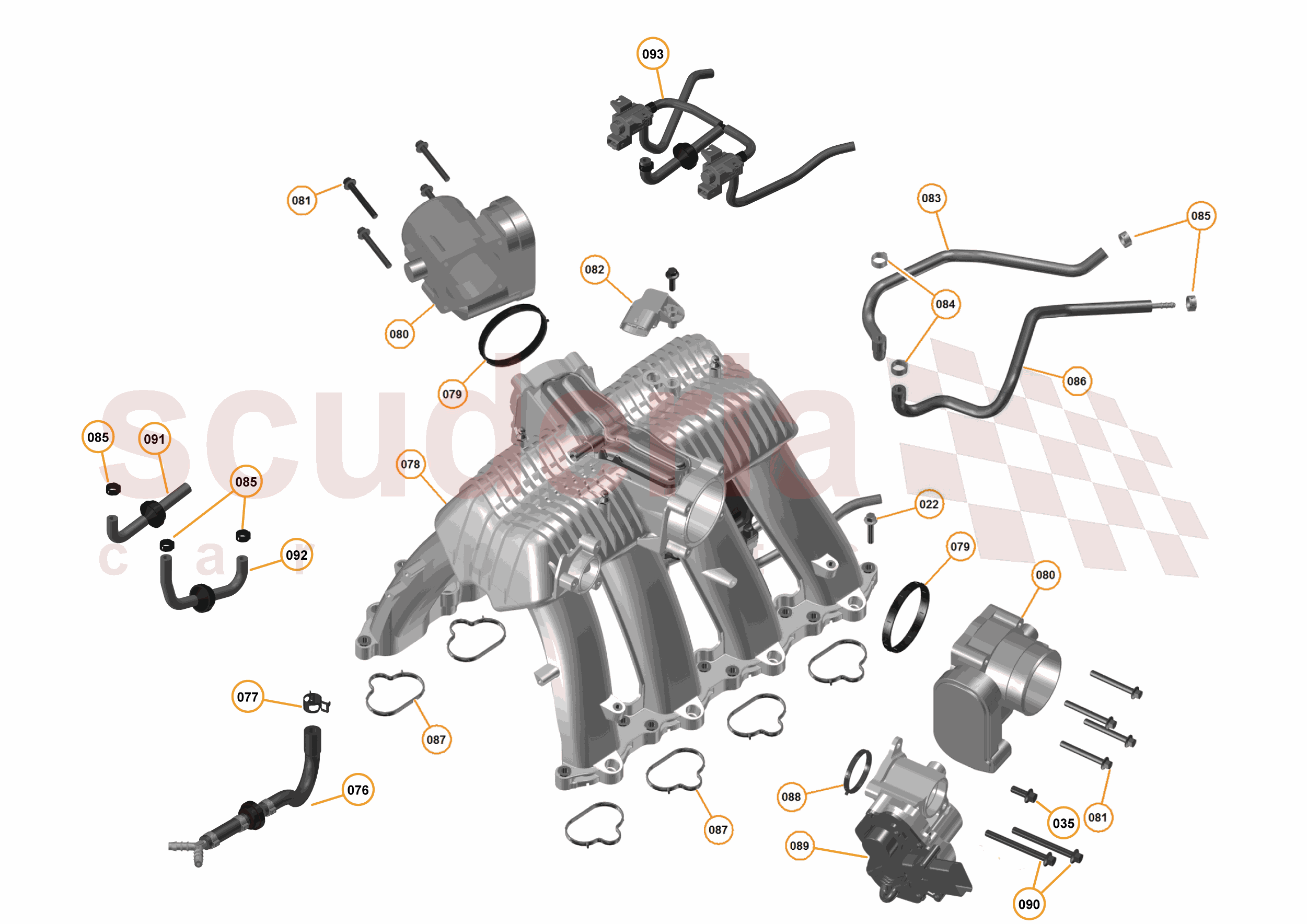 16 - F1 - POWER UNIT - 16.7 - 01 - POWER UNIT - INLET MANIFOLD of McLaren McLaren McLaren 625C Spider