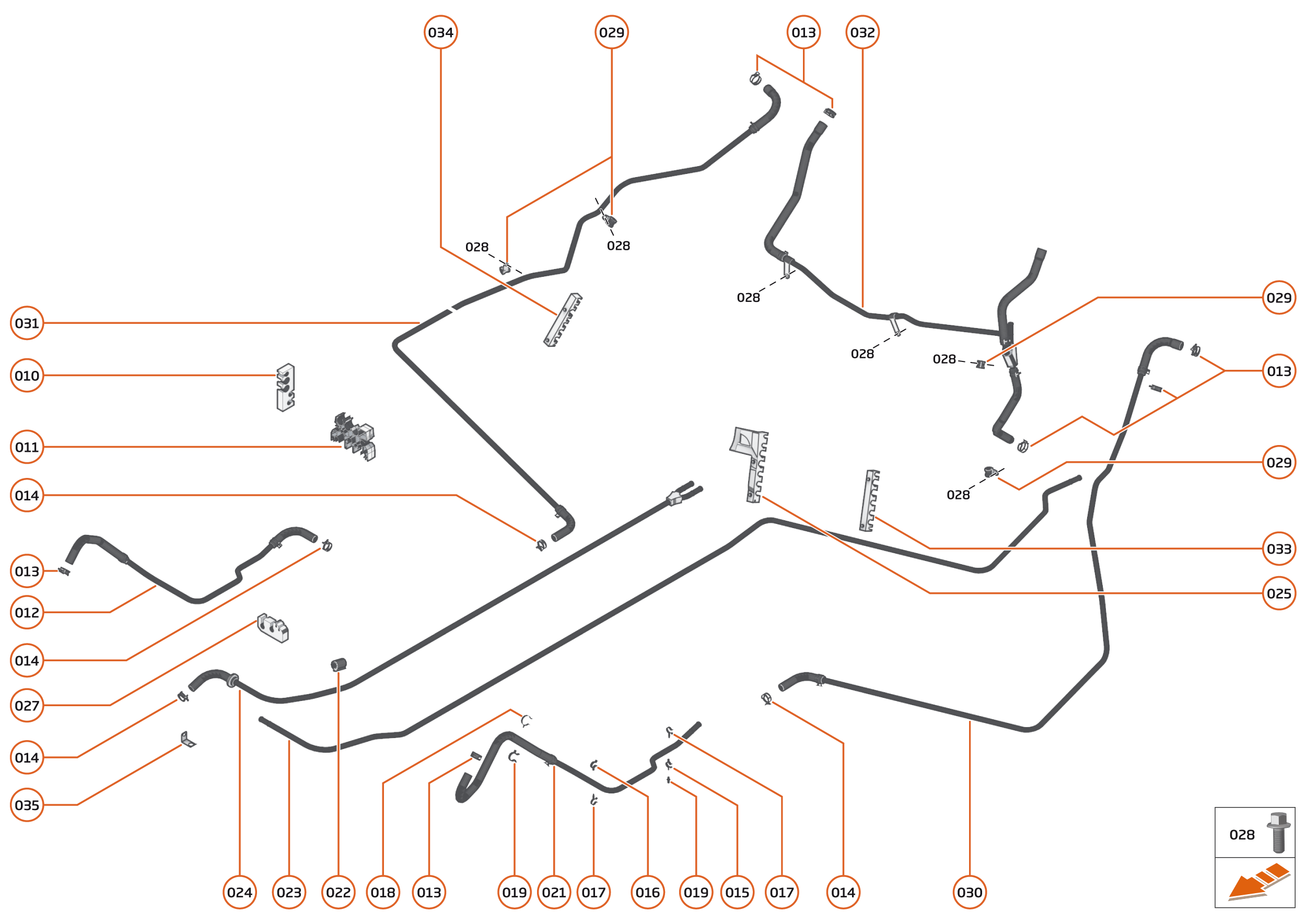 31 - COOLING SYSTEM - 31.4 - LOW TEMPERATURE CIRCUIT & PIPES of McLaren McLaren Ultimate Series McLaren Senna