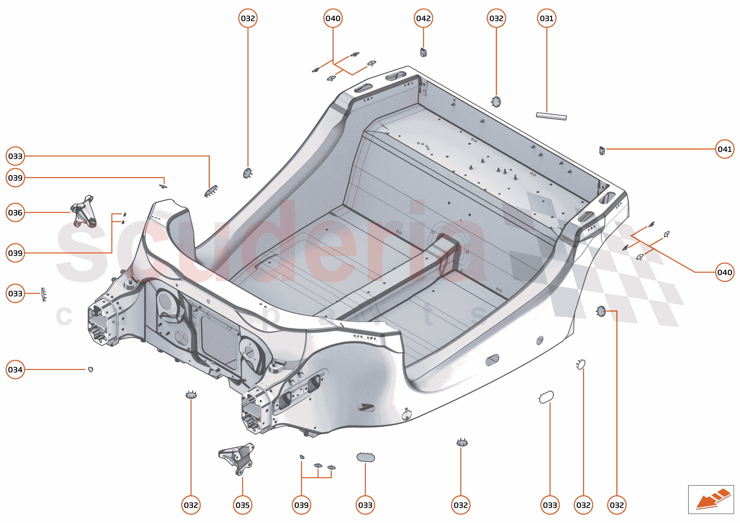 2 - MID STRUCTURES - 2.1 - MONOCOQUE of McLaren McLaren McLaren 600LT Spider