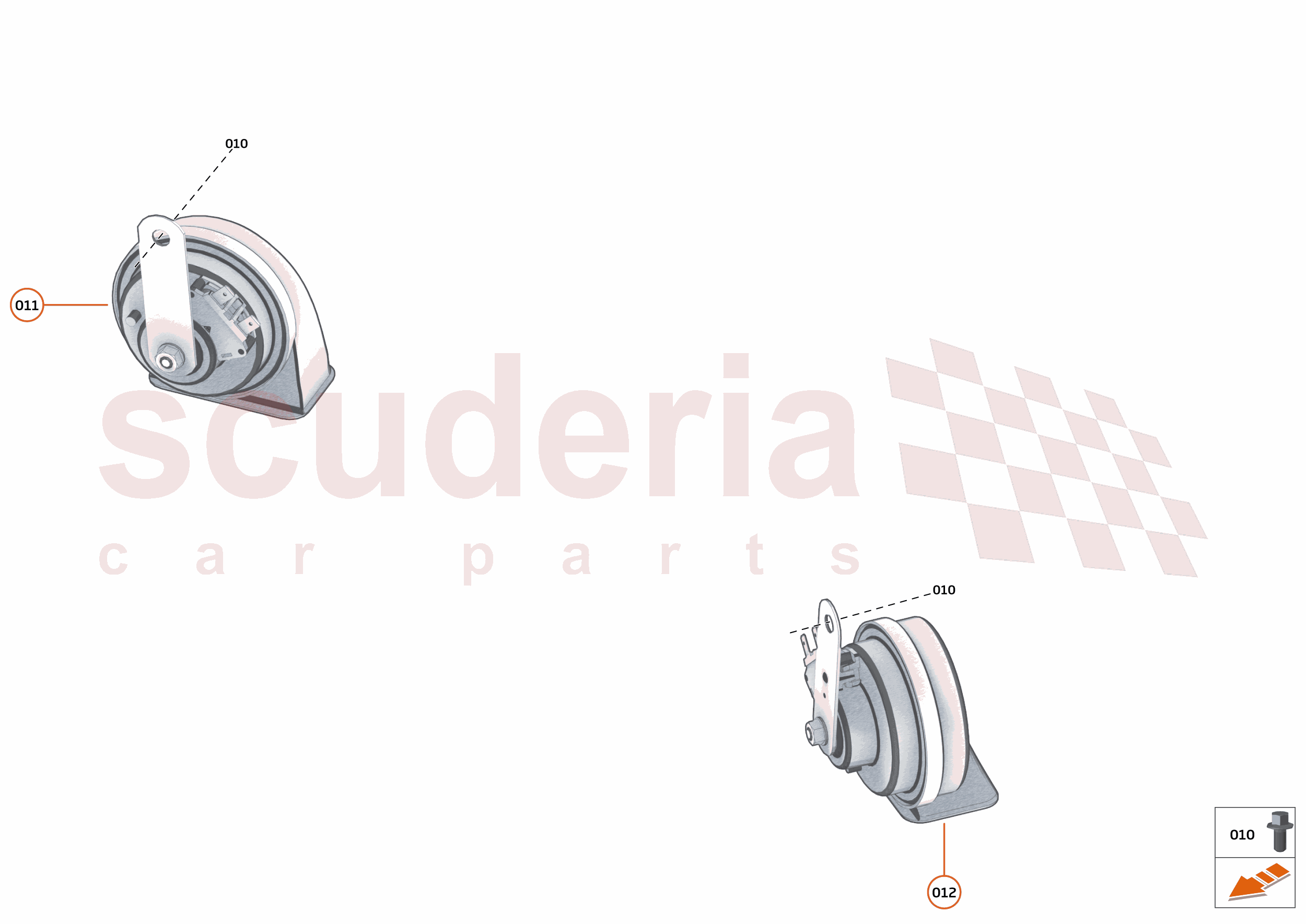 43 - ELECTRICAL HARDWARE - 43.3 - HORN of McLaren McLaren McLaren 620R