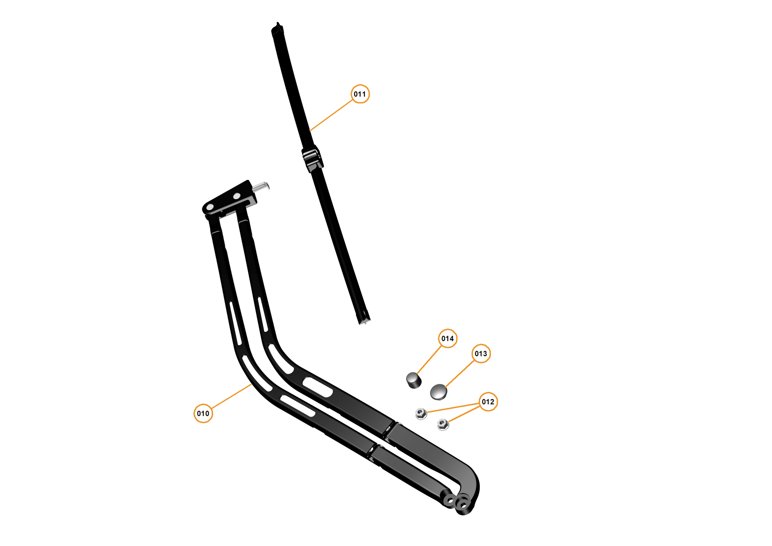 11 - WIPERS & WASHER SYSTEM - 11.2 - WINDSCREEN WIPER ARMS of McLaren McLaren Ultimate Series McLaren P1 Coupe
