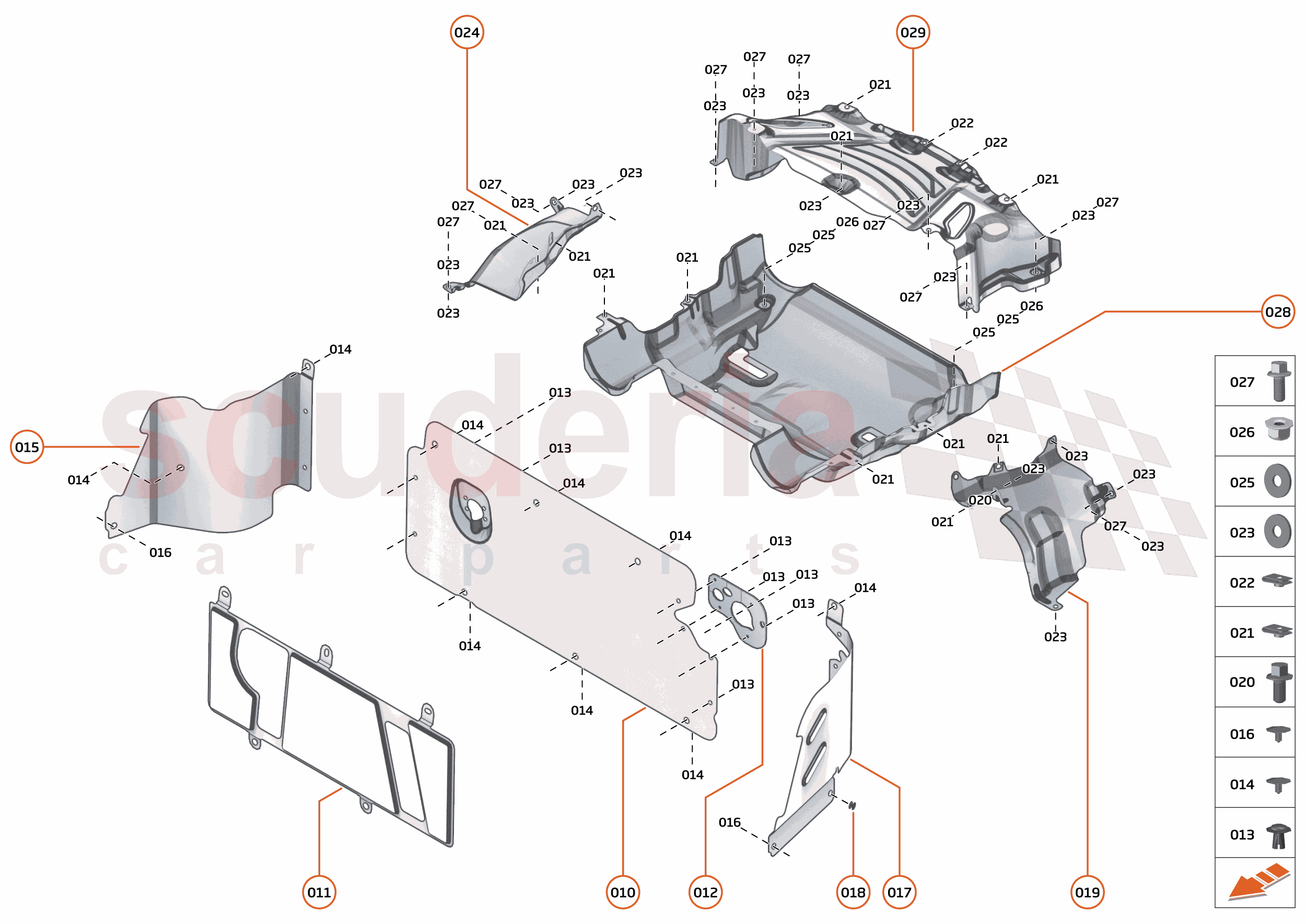 33 - HEAT INSULATION - 33.2 - HEATSHIELDS - VEHICLE MOUNTED of McLaren McLaren McLaren 765LT