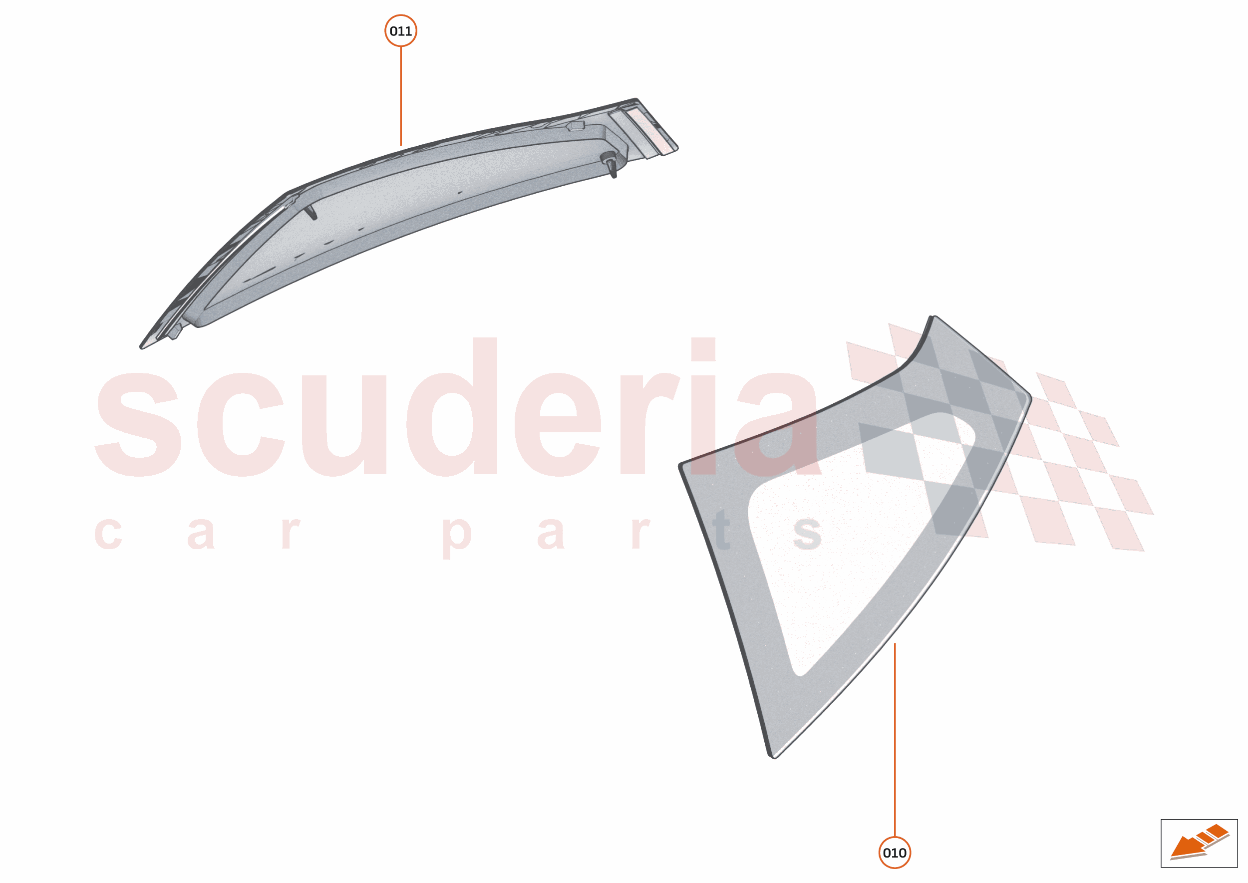 12 - GLAZING BODY - 12.3 - QTR GLASS of McLaren McLaren McLaren Artura
