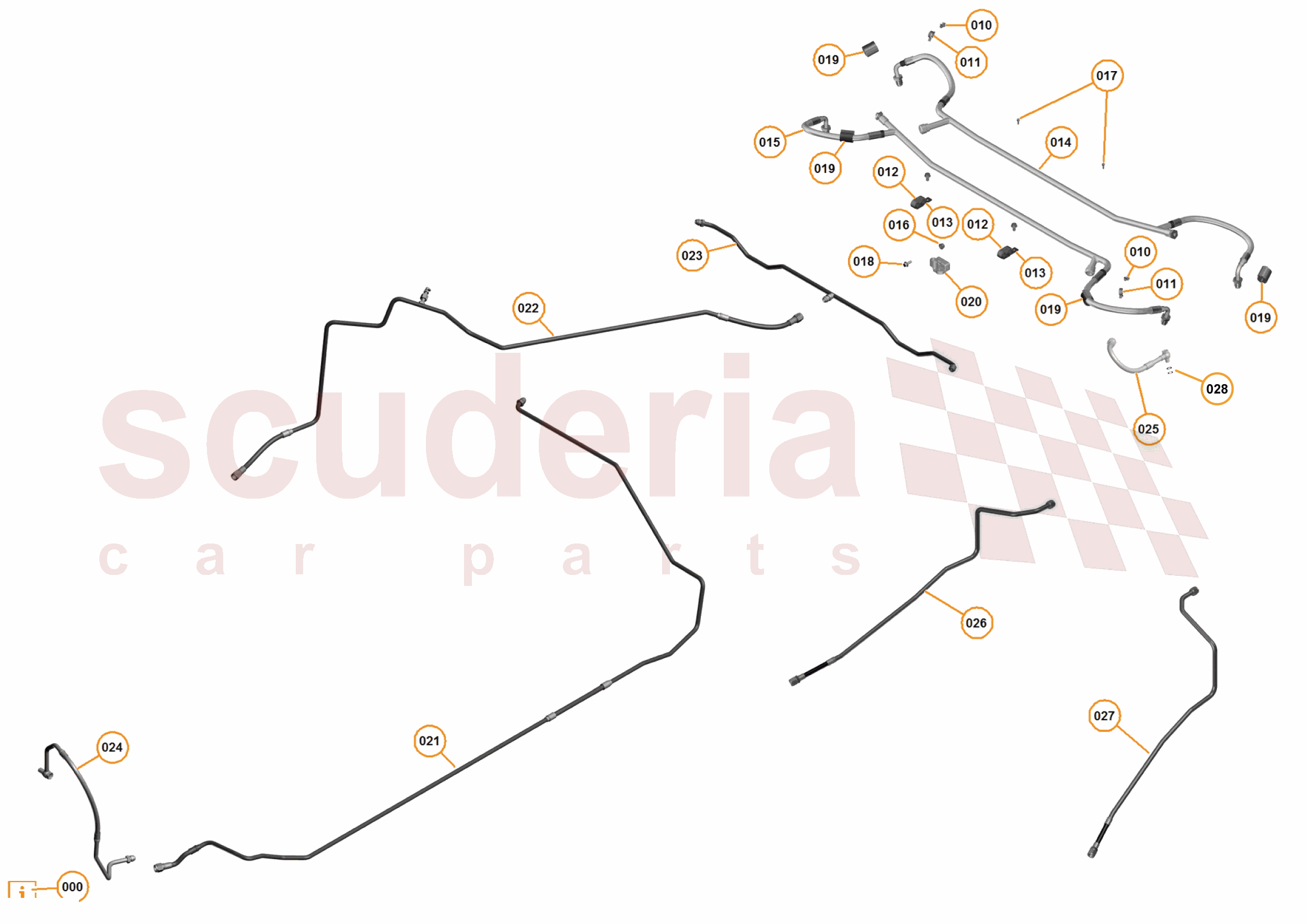 7 - B2 - REAR SUSPENSION - 7.3 - 04 - DAMPING REAR PIPES KINETIC H2 of McLaren McLaren McLaren 625C Spider