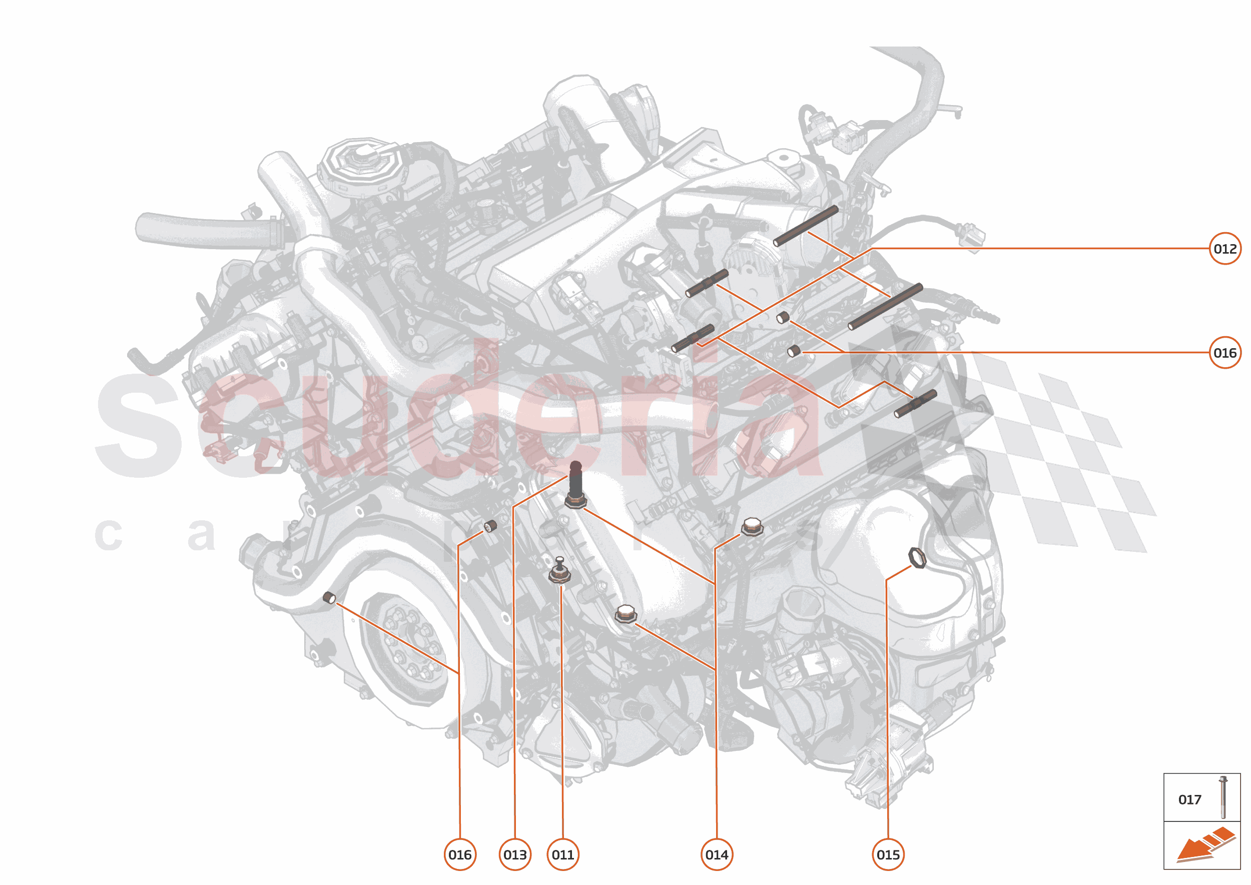 34 - ENGINE - 34.9 - POWER UNIT ASSEMBLY & CYLINDER BLOCK HARDWARE of McLaren McLaren McLaren 765LT