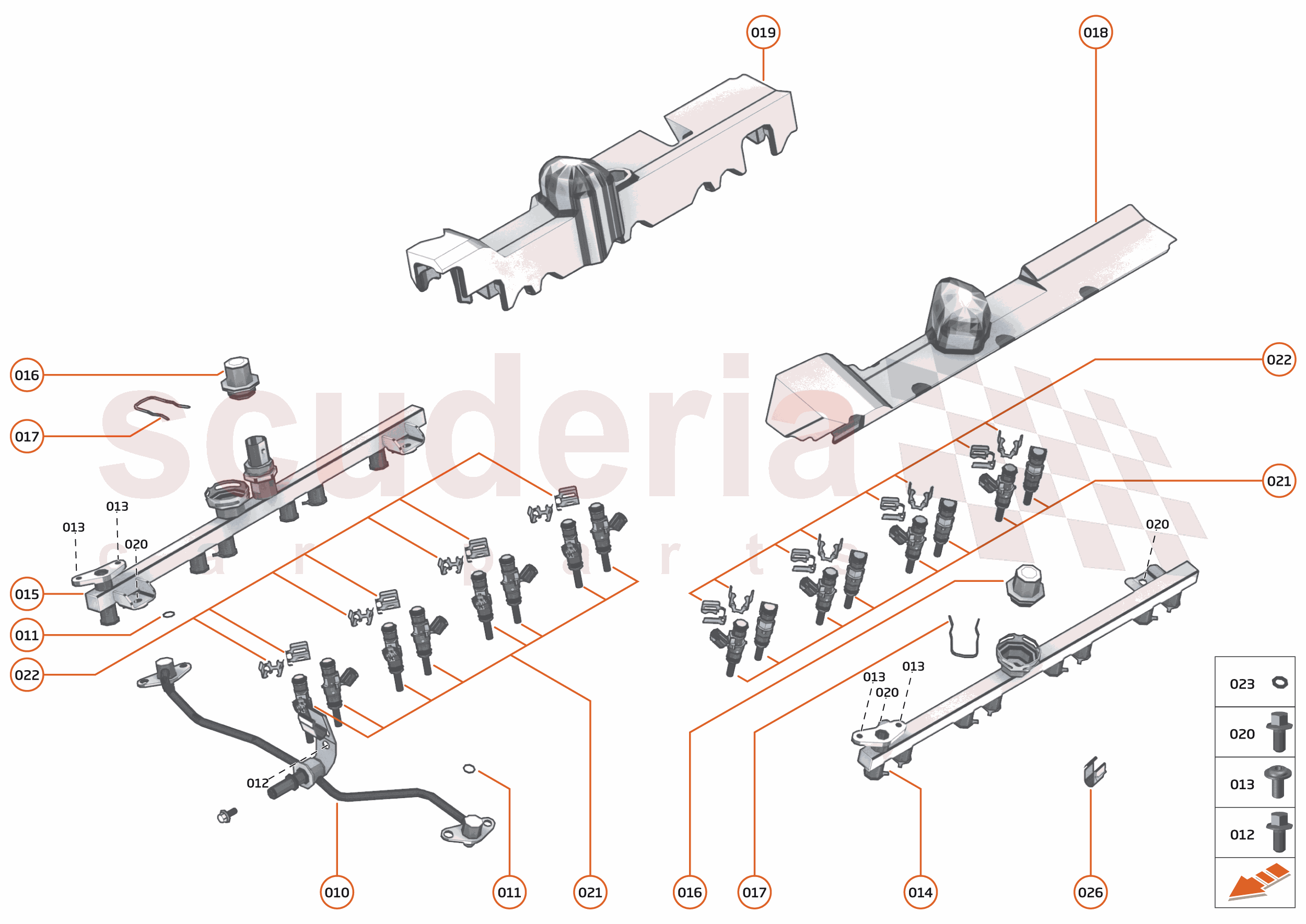 35 - ENGINE - 35.6 - FUEL RAIL & INJECTORS of McLaren McLaren McLaren 765LT Spider