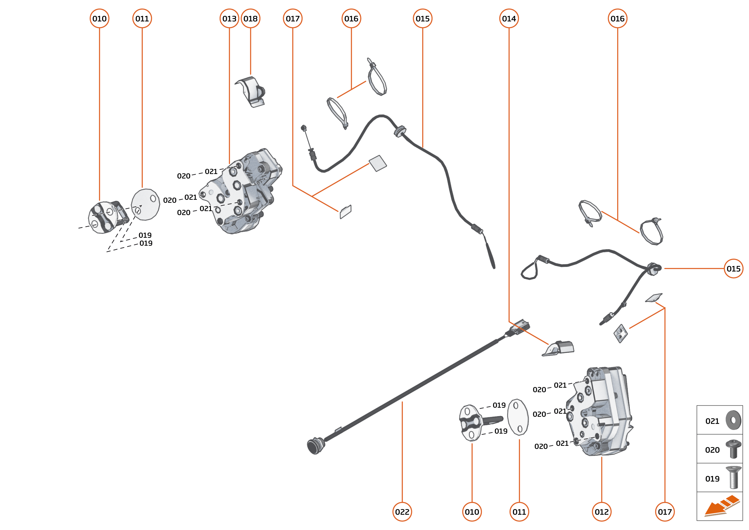 10 - CLOSURES ANCILLARIES - 10.1 - DOOR LATCH of McLaren McLaren Ultimate Series McLaren Elva