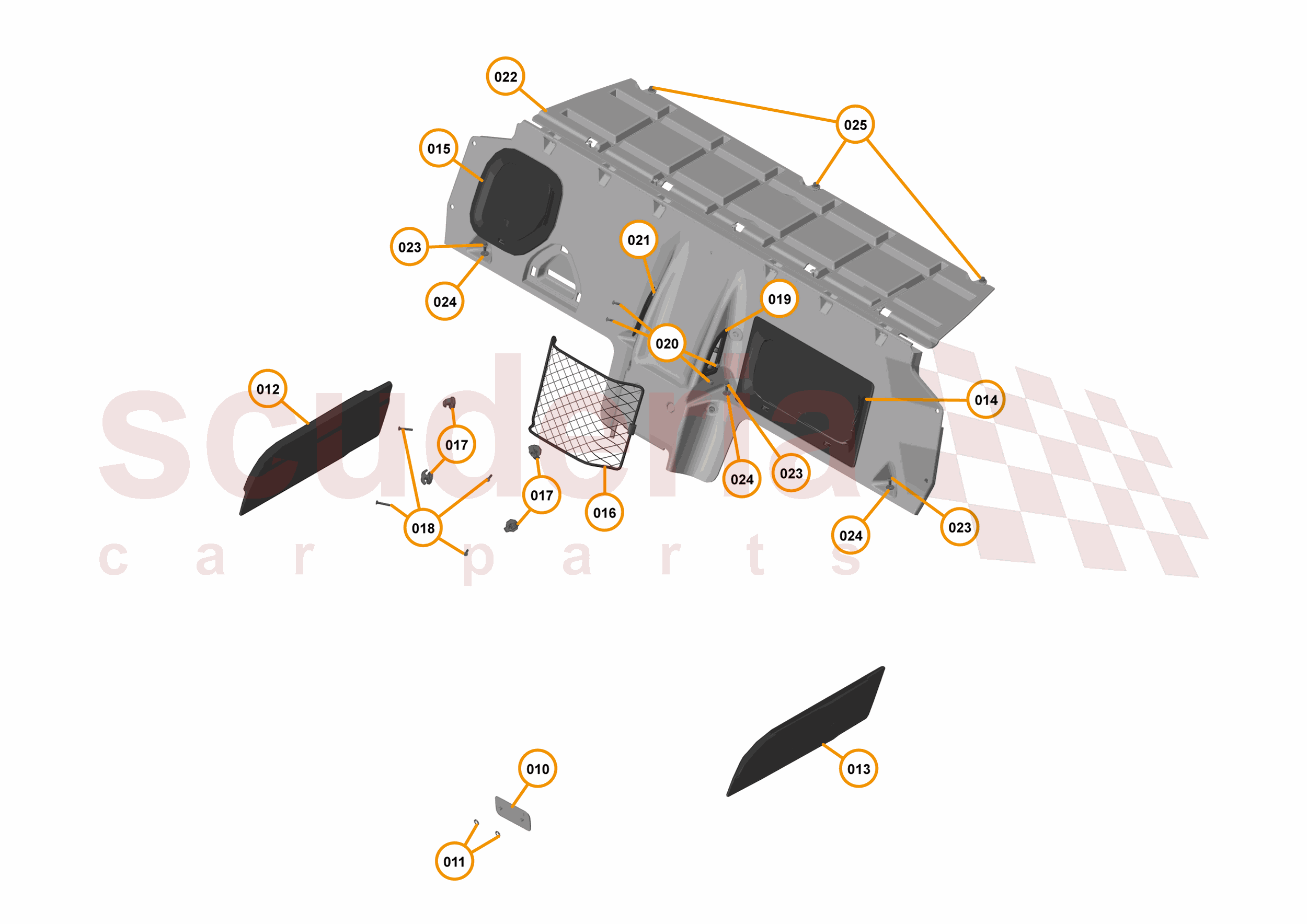 49 - INTERIOR SYSTEMS - 49.13 - LOWER & REAR TRIM - COMPONENTS & ELECTRIC CITY COVER of McLaren McLaren McLaren 720S Coupe