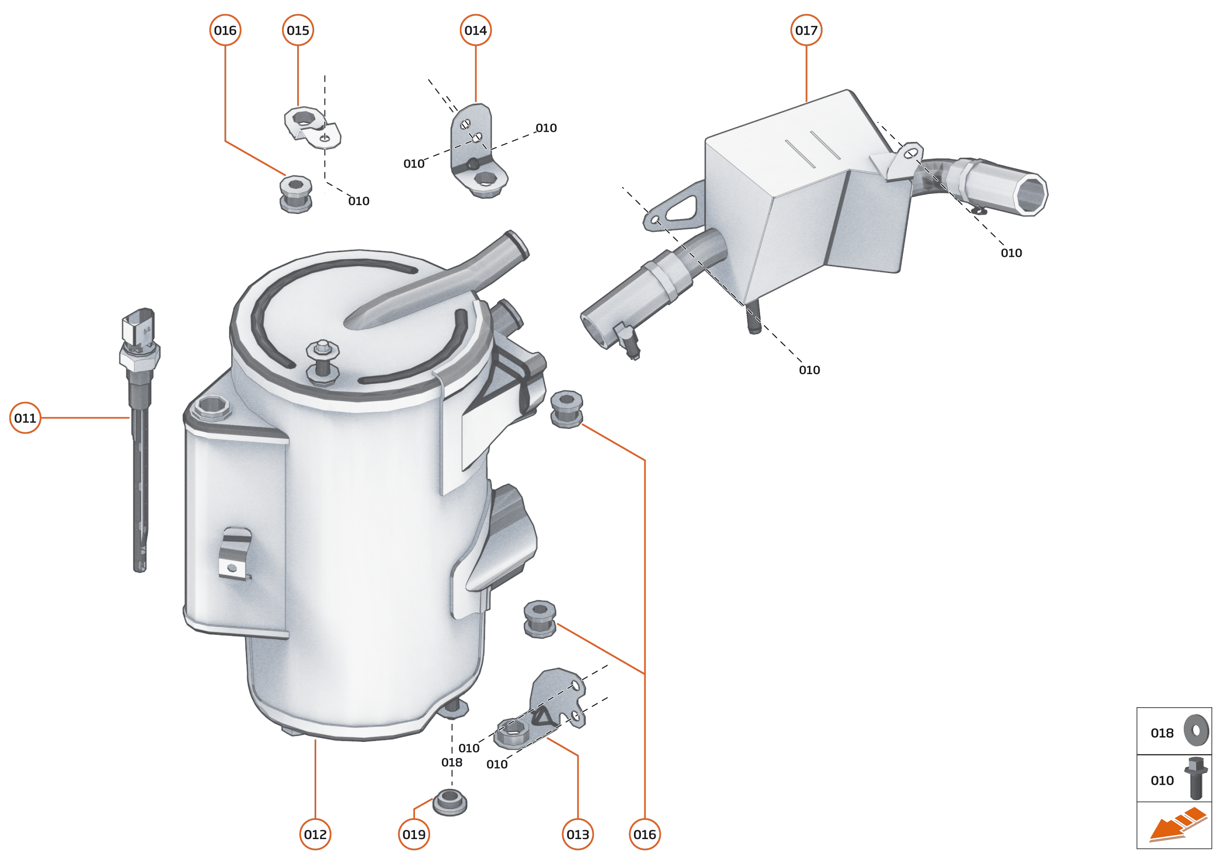 24 - LUBRICATION SYSTEM OFF - ENGINE - 24.1 - ENGINE OIL TANK of McLaren McLaren Ultimate Series McLaren Senna