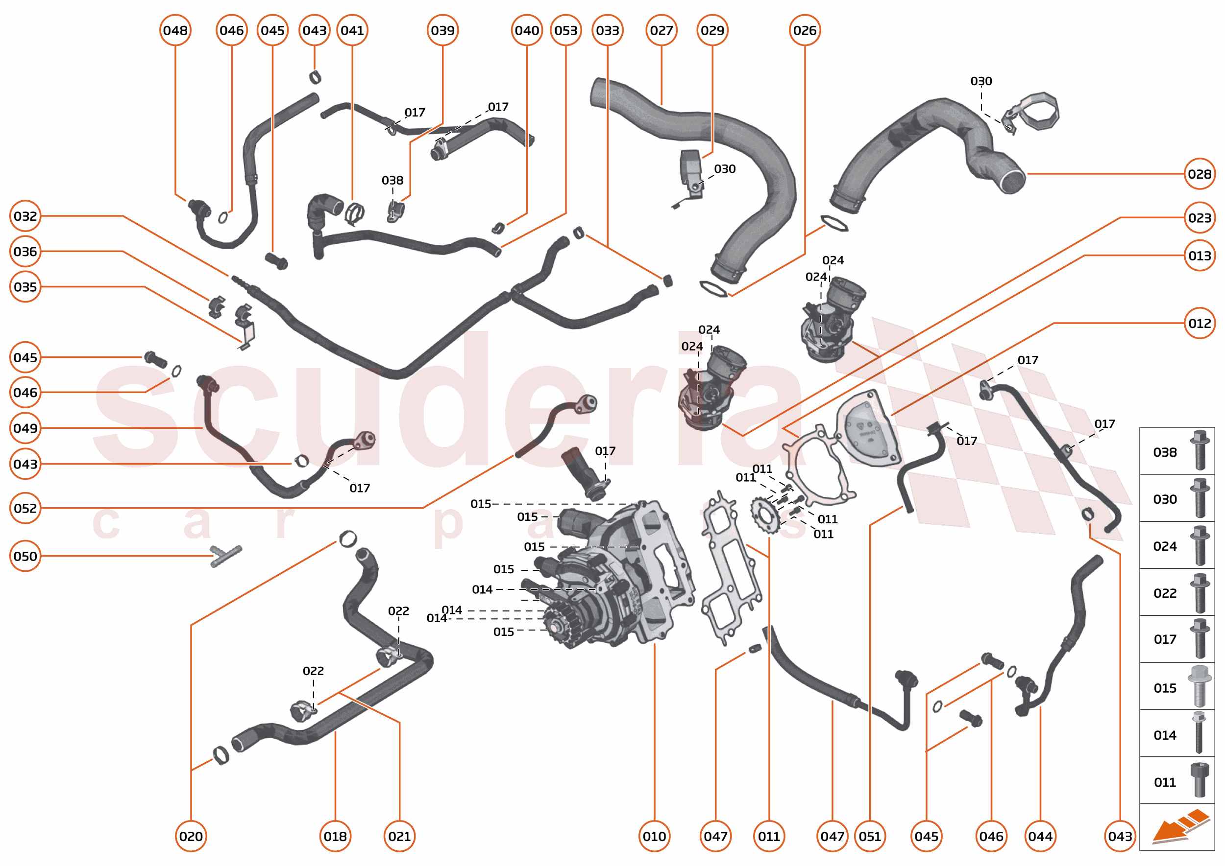 35 - ENGINE - 35.11 - ENGINE WATER PUMP & WATER CIRCUIT of McLaren McLaren McLaren 765LT Spider
