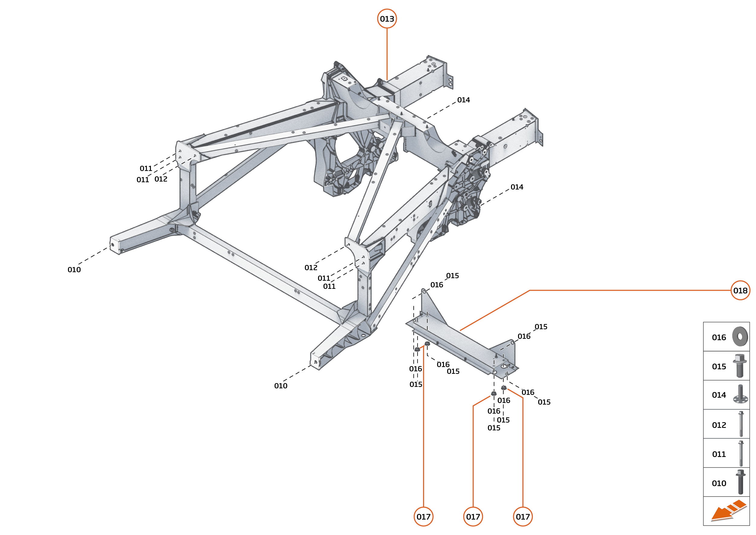 3 - REAR STRUCTURES - 3.1 - REAR FRAME of McLaren McLaren Ultimate Series McLaren Speedtail