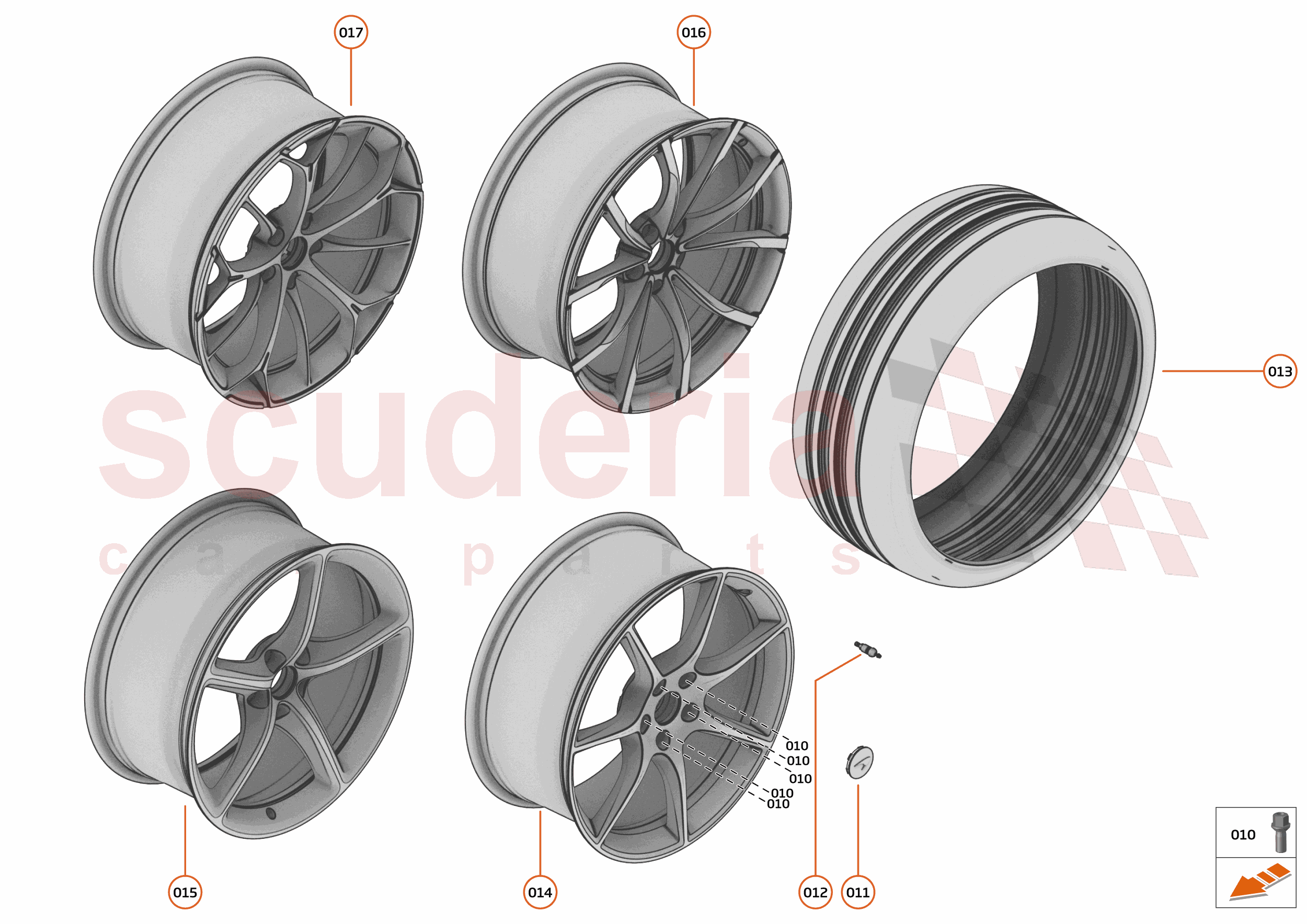 19 - SUSPENSION - 19.12 - WHEEL AND TYRE ASSEMBLIES REAR of McLaren McLaren McLaren Artura