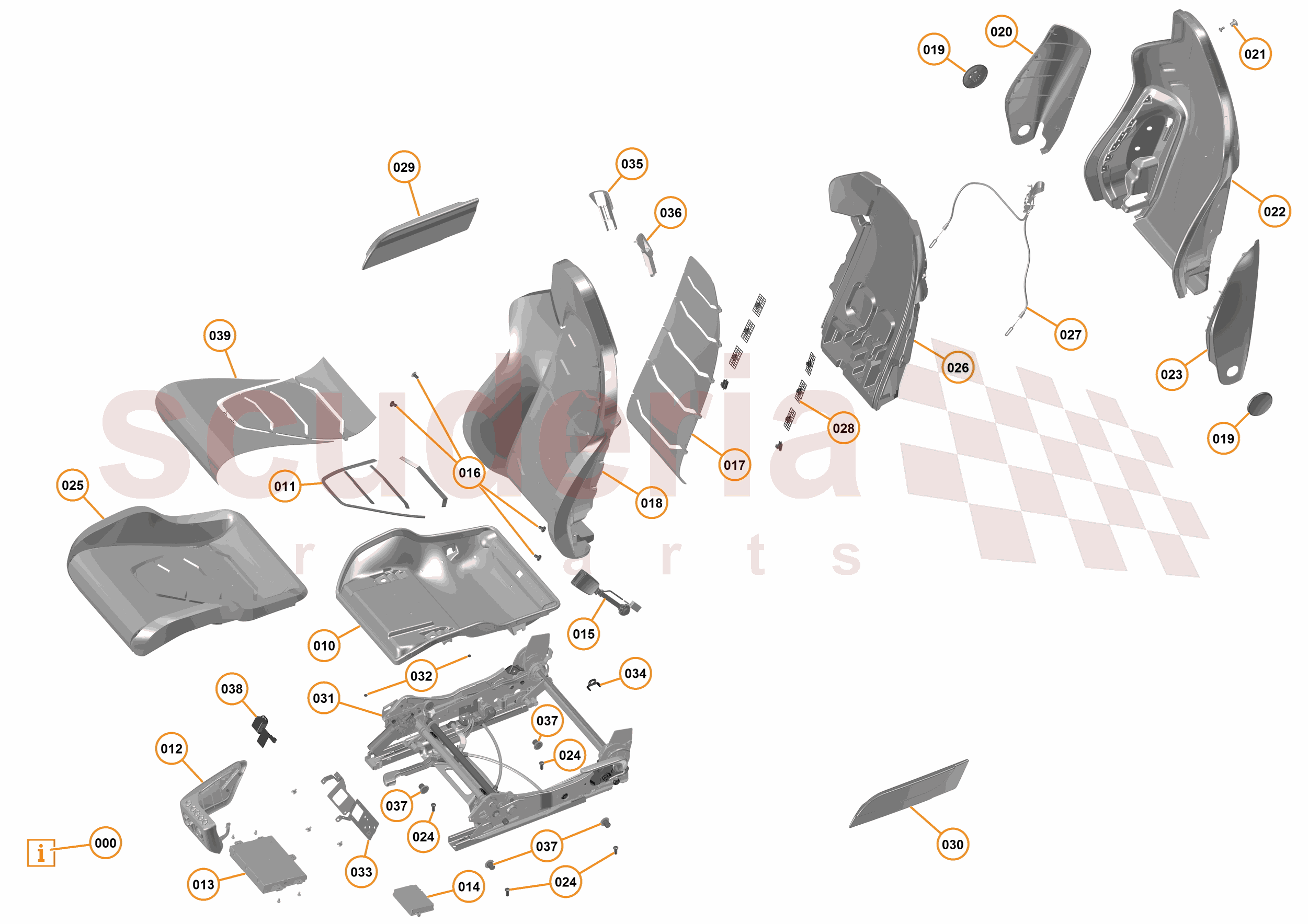 30 - N3 - SEAT ASSEMBLY - 30.1 - 01 - SEAT ASSEMBLY - MISC of McLaren McLaren McLaren 675LT Coupe