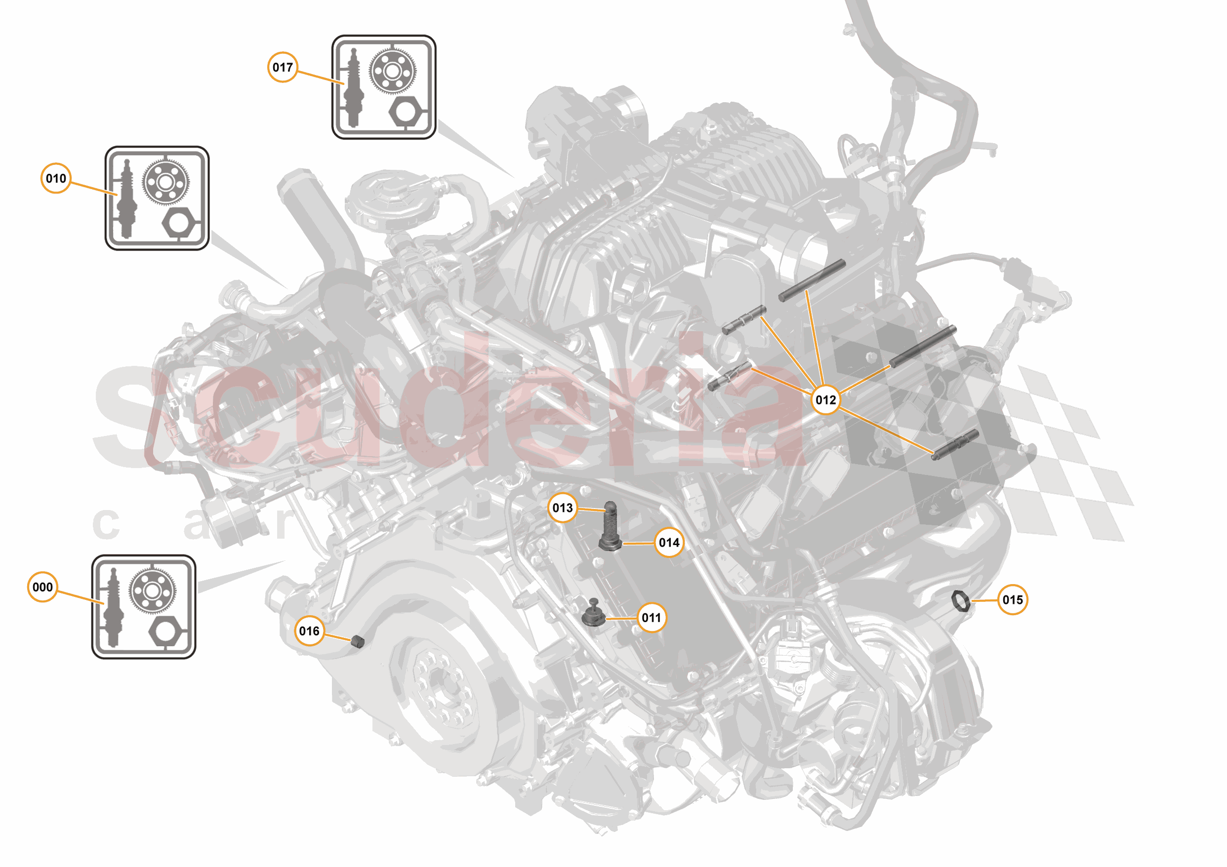 32 - ENGINE - 32.11 - POWER UNIT ASSEMBLY, SHORT BLOCK & HARDWARE of McLaren McLaren McLaren 570S Coupe