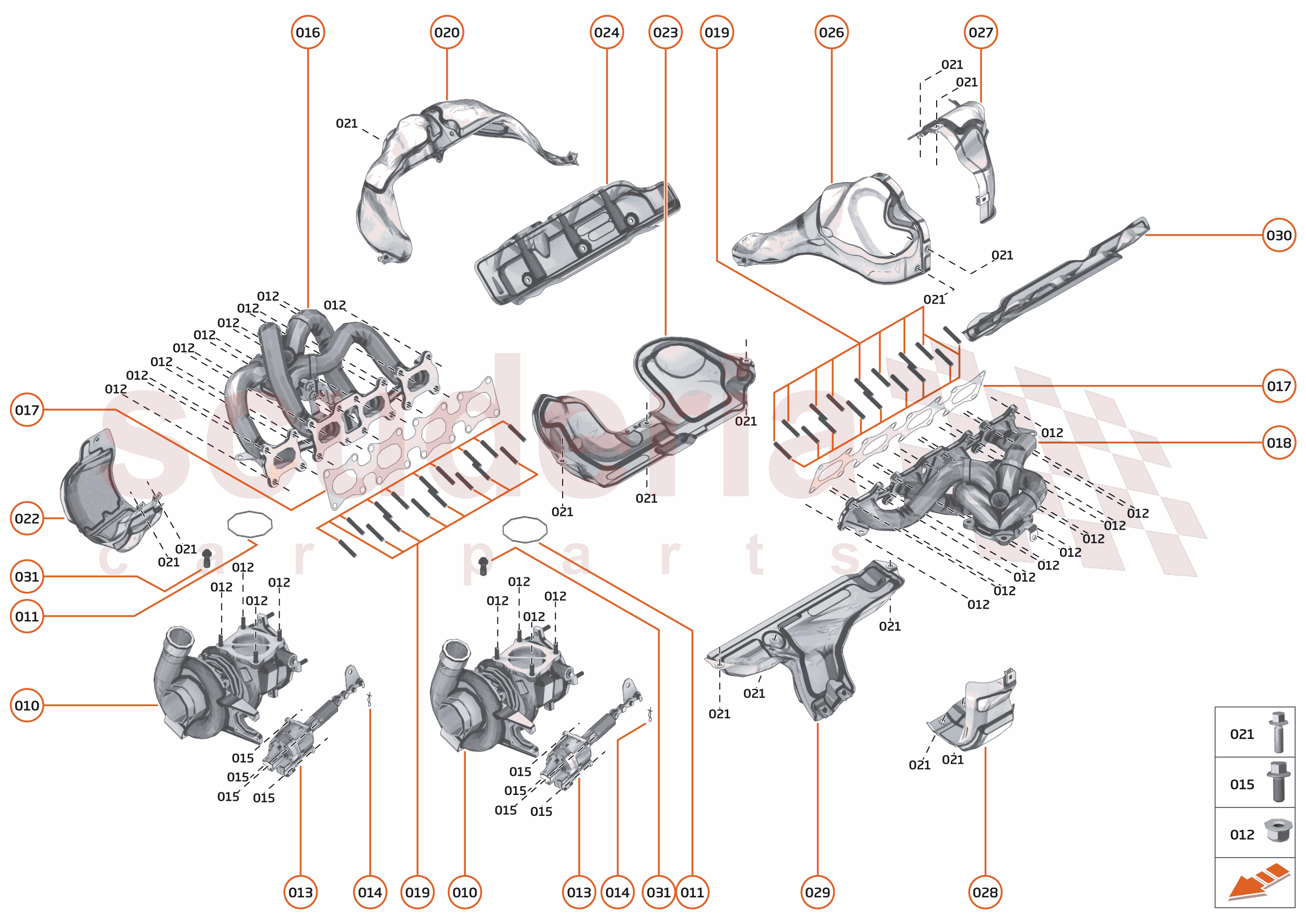 23 - ENGINE - 23.4 - EXHAUST MANIFOLD & TURBOCHARGERS of McLaren McLaren Ultimate Series McLaren Senna GTR