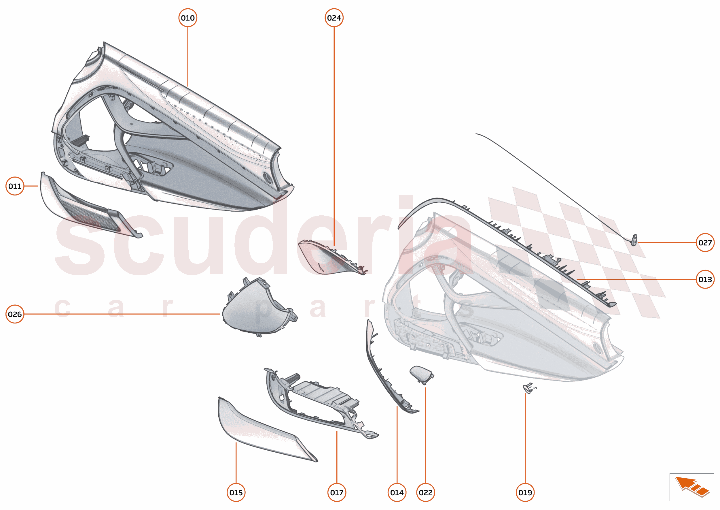49 - INTERIOR SYSTEMS - 49.15 - DOOR CASING of McLaren McLaren McLaren 765LT Spider