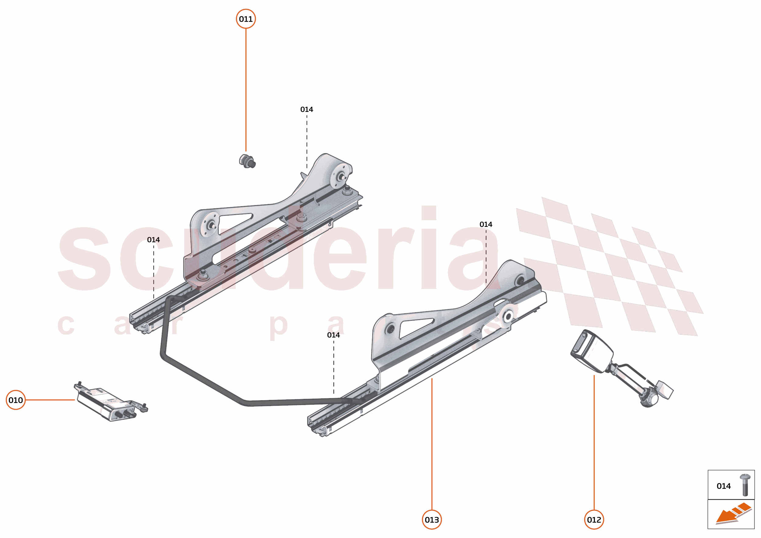 47 - INTERIOR SYSTEMS - 47.10 - SEAT ASSEMBLY - RACE - MISC of McLaren McLaren McLaren 720S Spider