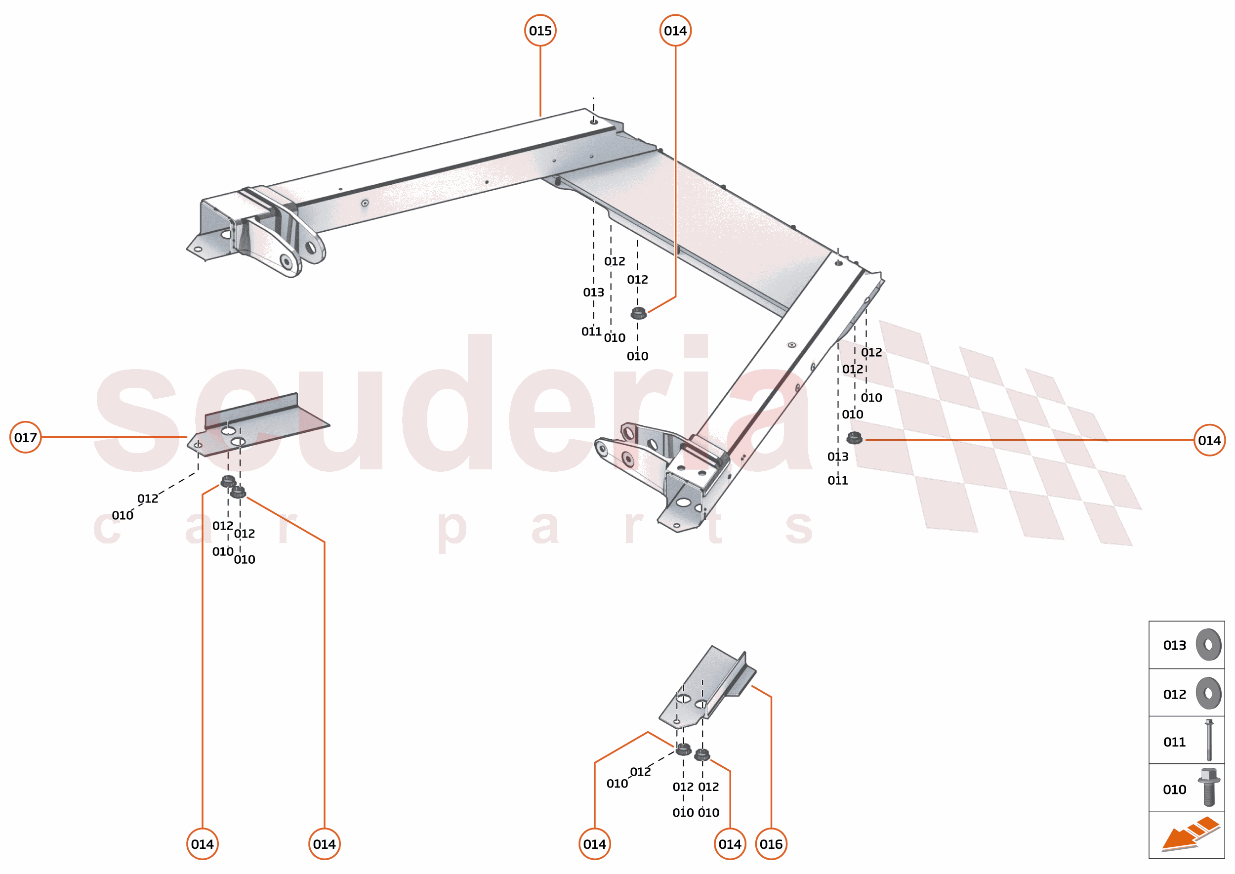 3 - REAR STRUCTURES - 3.3 - ENGINE CRADLE of McLaren McLaren McLaren GT