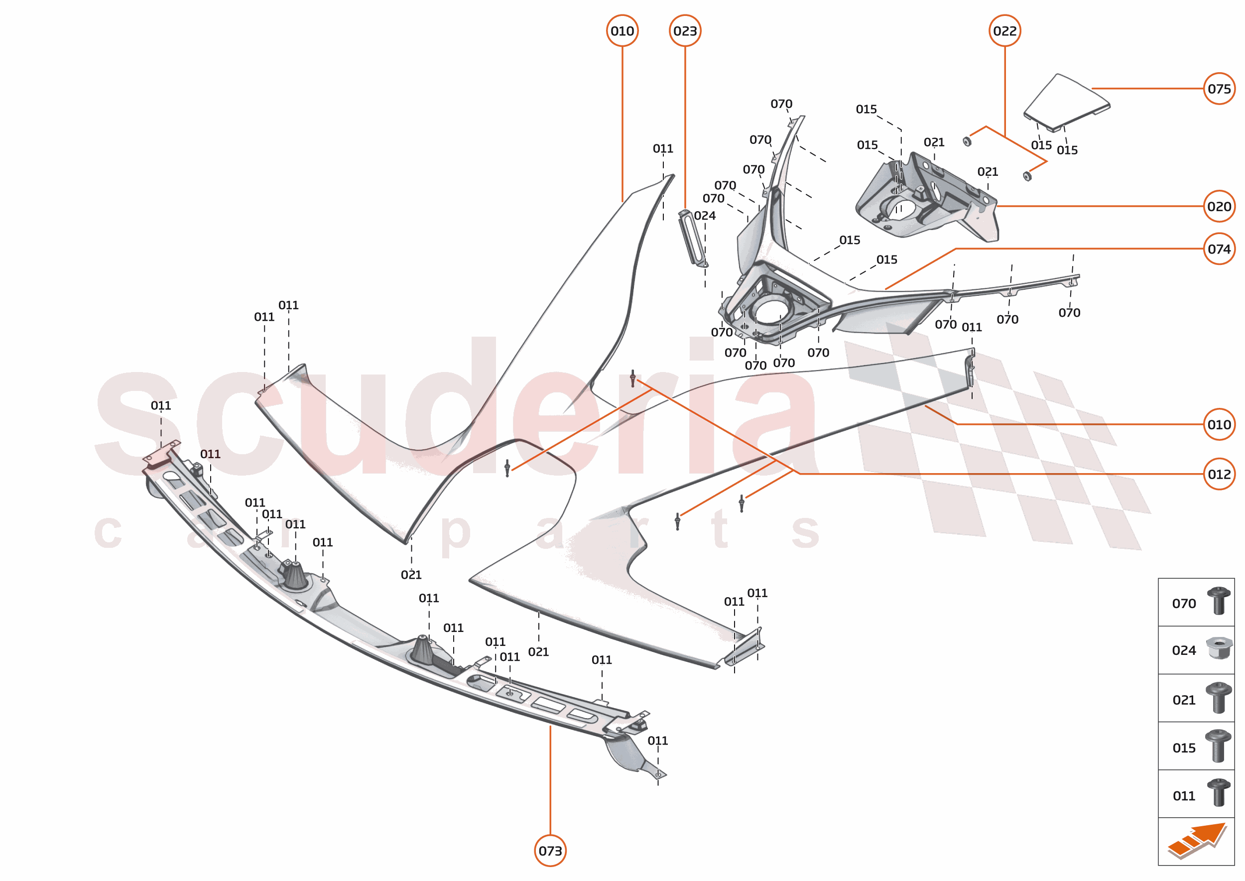 6 - PANELS - 6.7 - REAR PANELS - CENTRE of McLaren McLaren Ultimate Series McLaren Senna