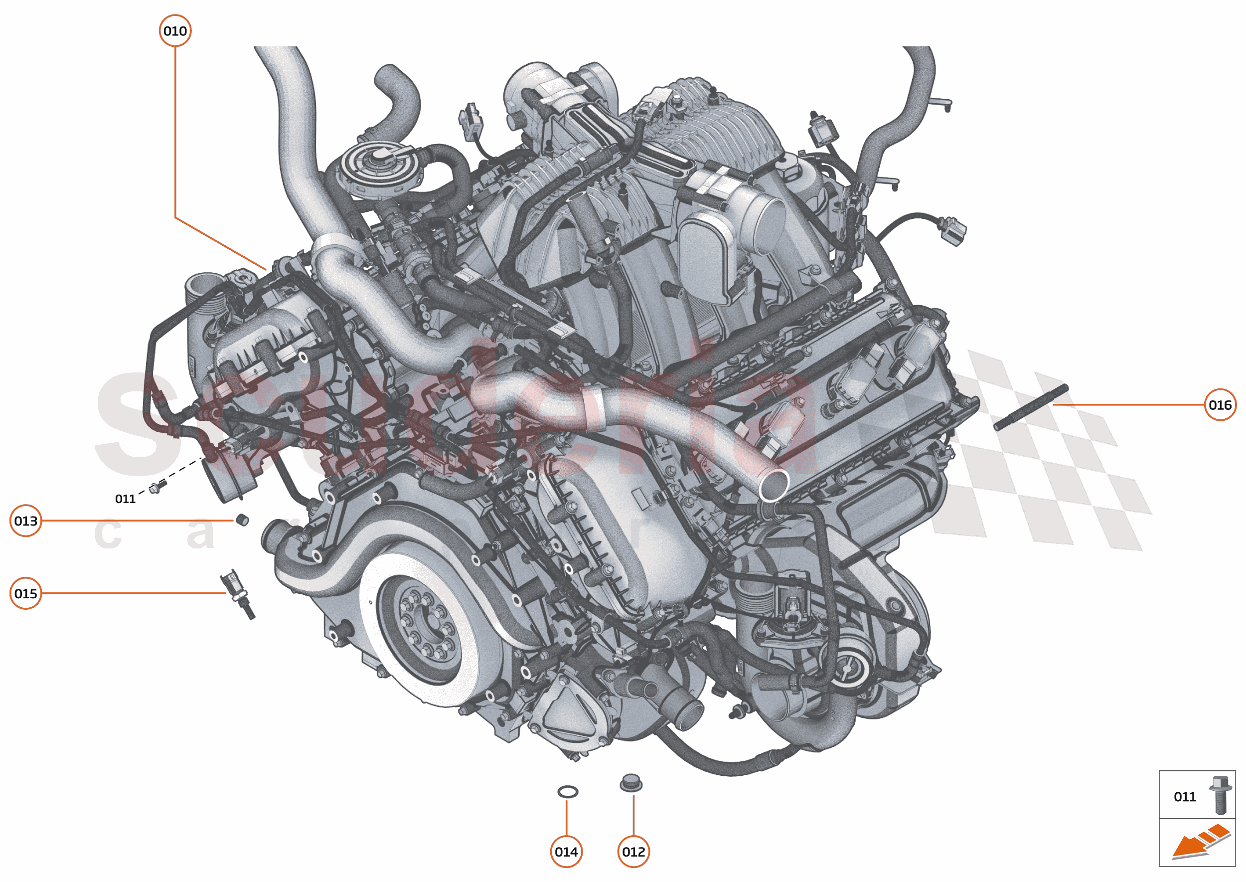 22 - ENGINE - 22.9 - POWER UNIT ASSEMBLY & CYLINDER BLOCK HARDWARE of McLaren McLaren Ultimate Series McLaren Speedtail