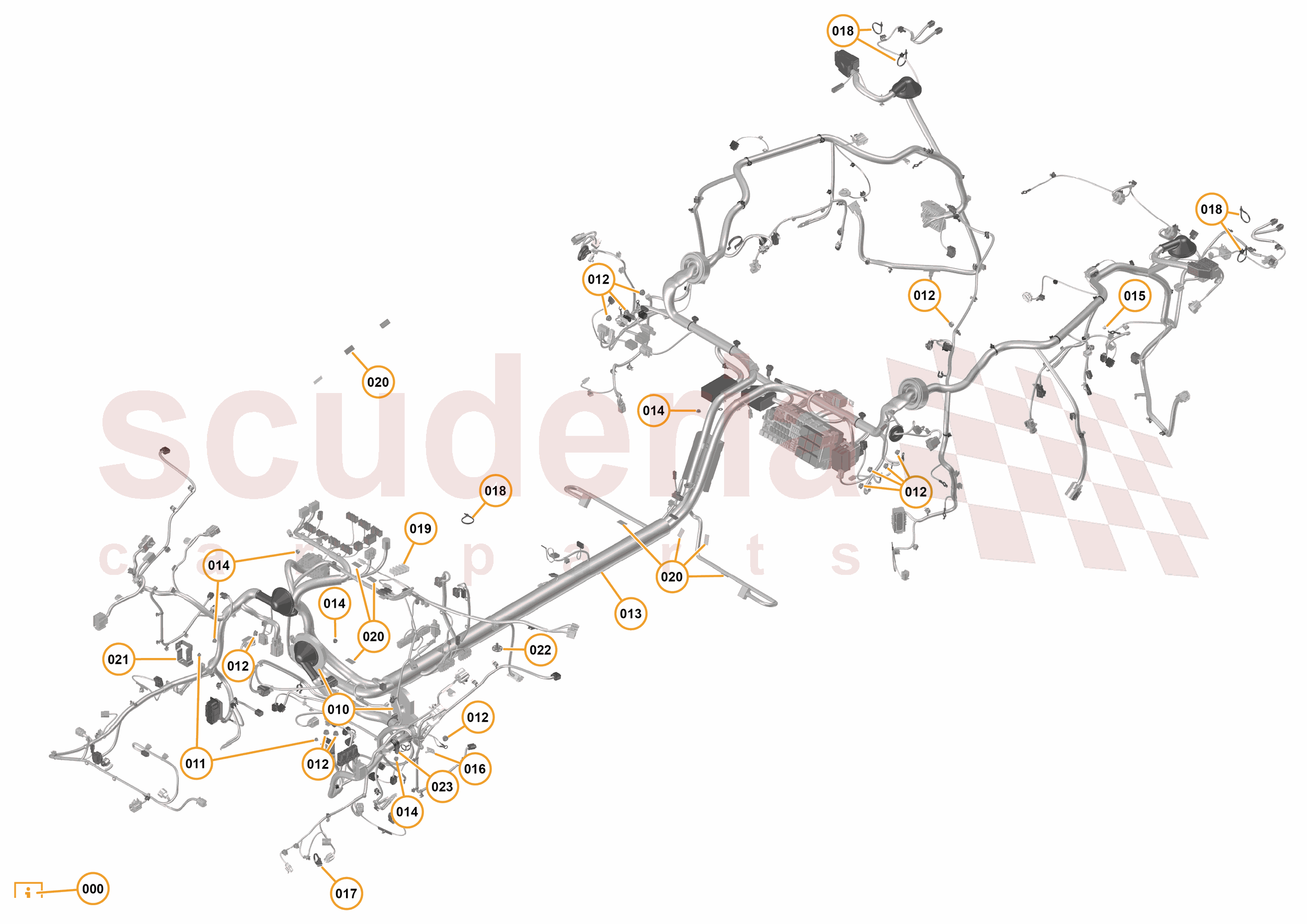23 - M1 - ELECTRICAL DISTRIBUTION - 23.2 - 01 - ELECTRICAL DISTRIBUTION - MAIN HARNESS of McLaren McLaren McLaren 675LT Spider