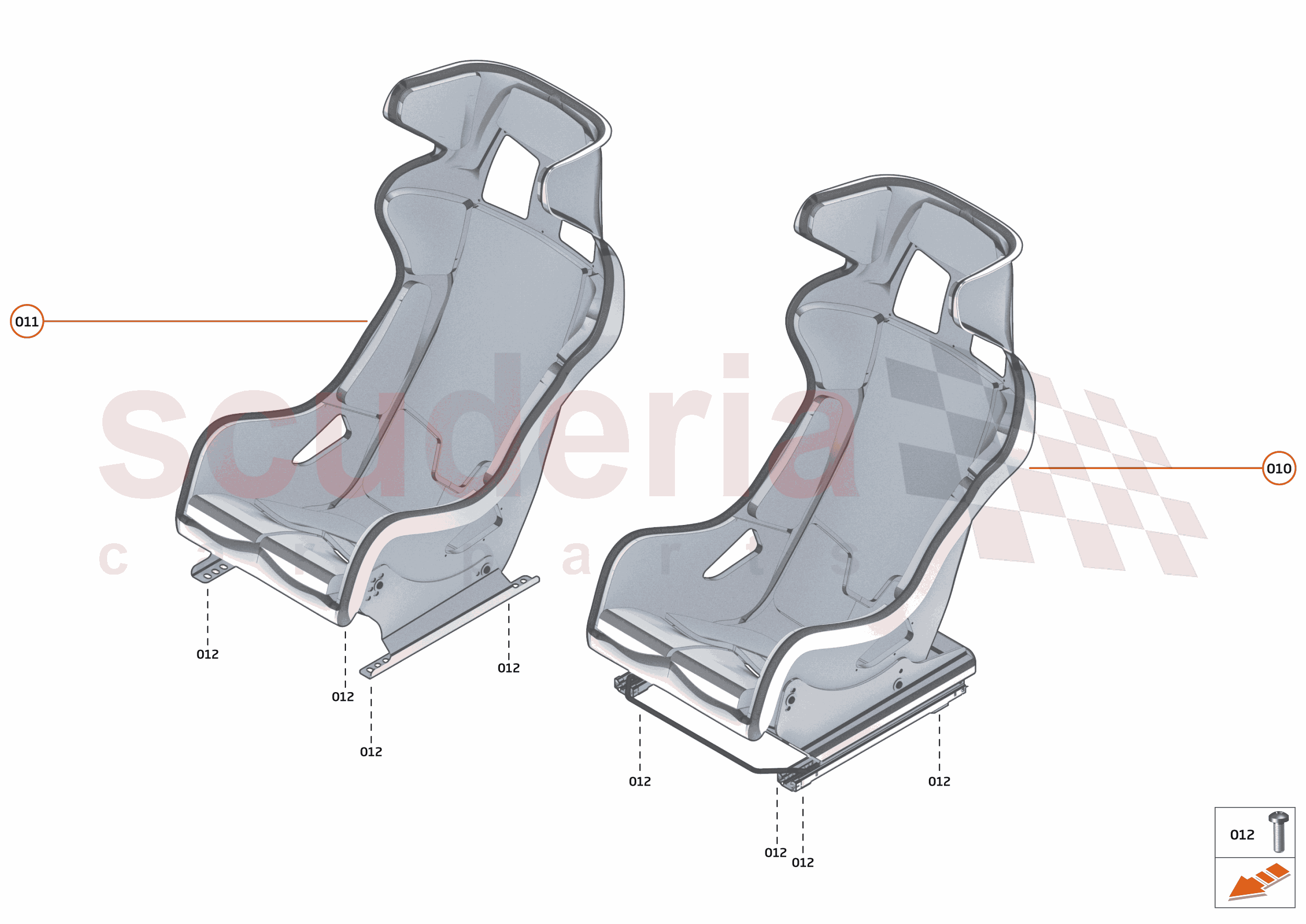 42 - INTERIOR SYSTEMS - 42.8 - SEAT ASSY of McLaren McLaren Ultimate Series McLaren Senna GTR