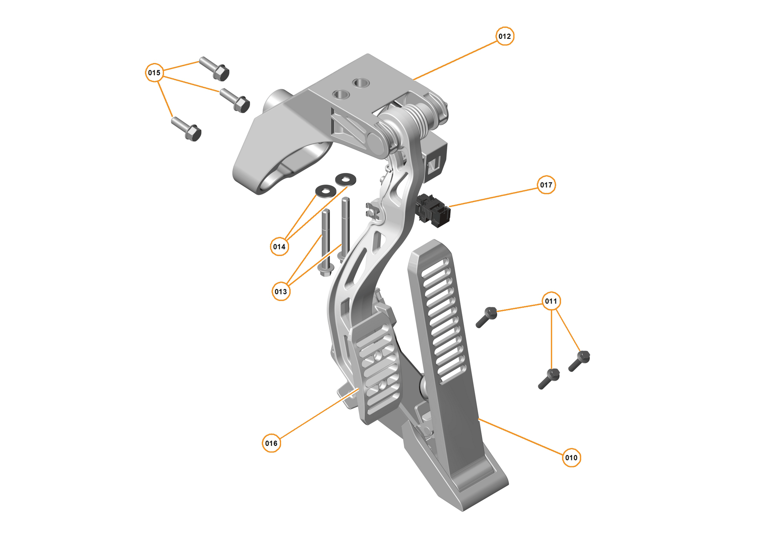 23 - BRAKES - SYSTEMS - 23.1 - PEDAL BOX of McLaren McLaren Ultimate Series McLaren P1 Coupe